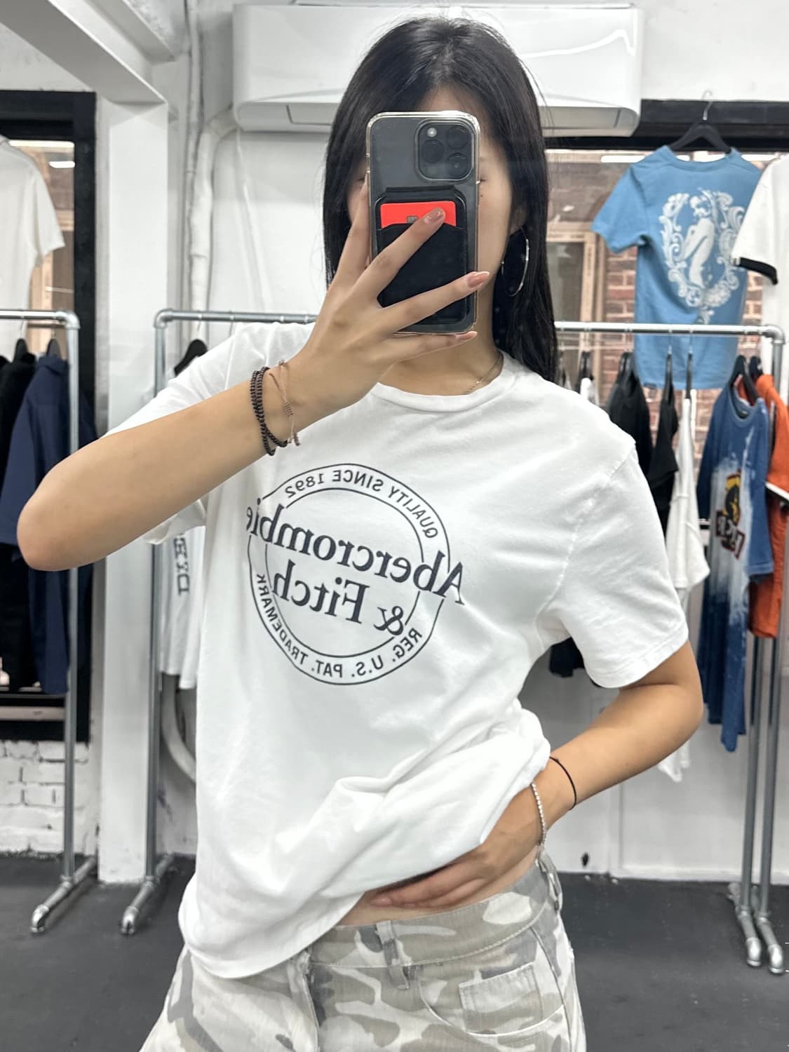 아베크롬비 빅로고 티셔츠 상품이미지2