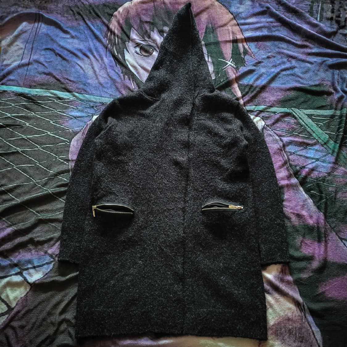 10s Dark Hooded Coat made in Korea 상품이미지1