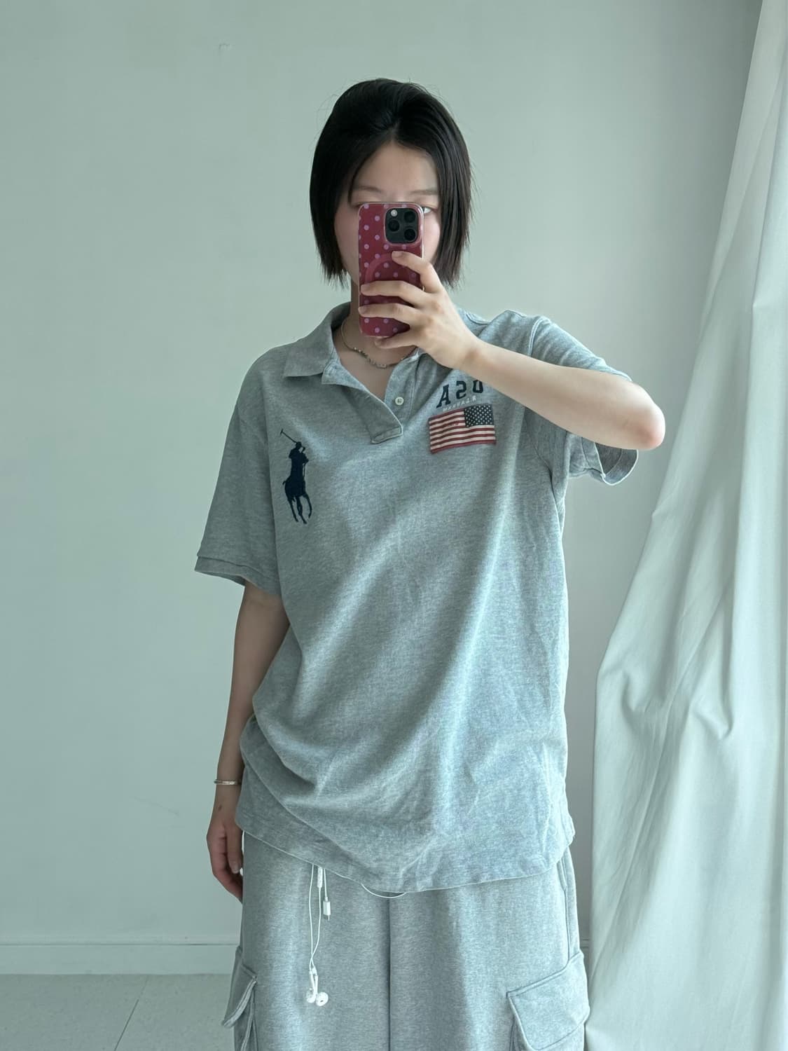 폴로 빅포니 성조기 pk 반팔티 상품이미지1