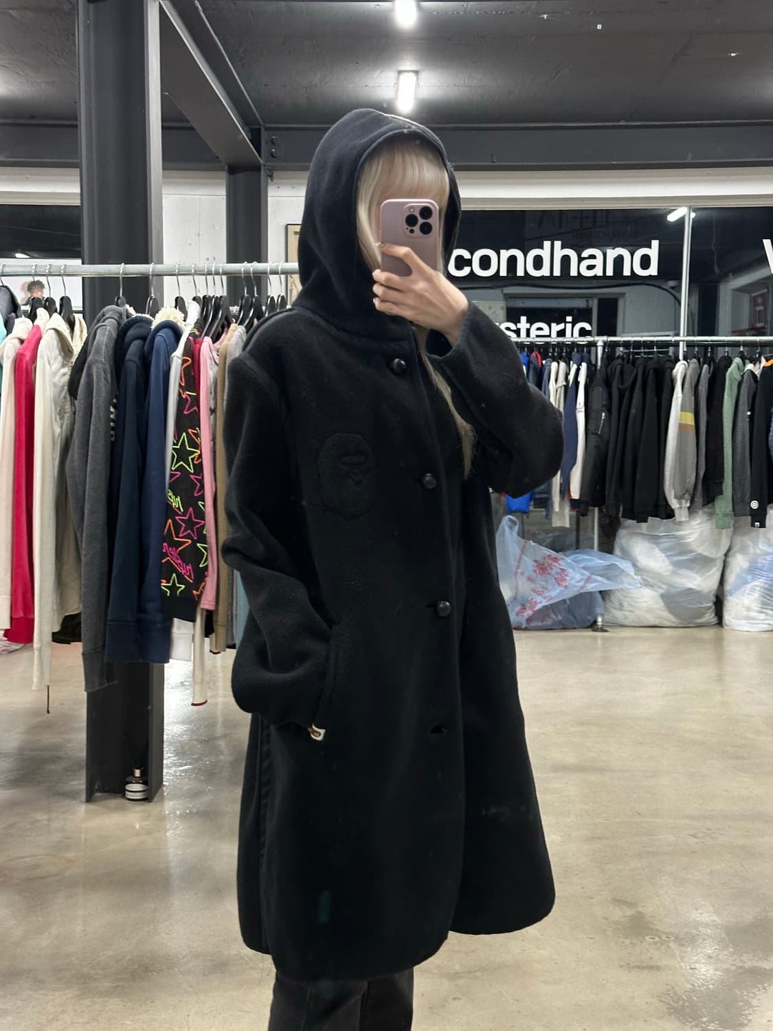 베이프 플리스 코트 자켓 상품이미지4