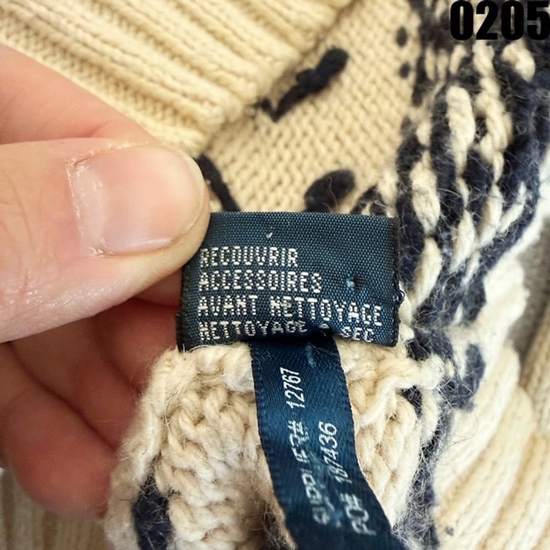 폴로 랄프로렌 노르딕 사슴 숄카라 니트 스웨터 M 0205  상품이미지10