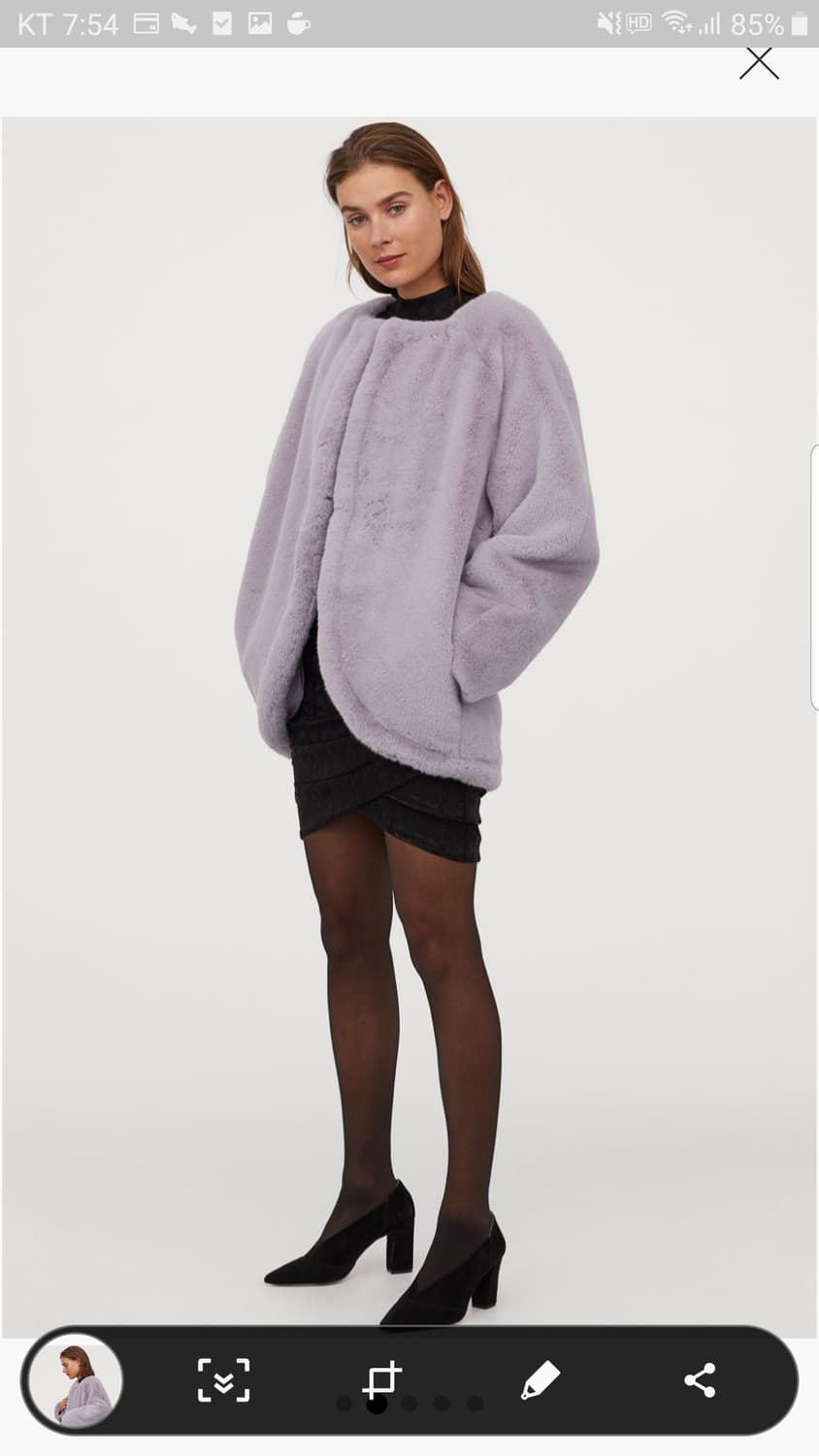 h&m 퍼 코트 퍼자켓 상품이미지2