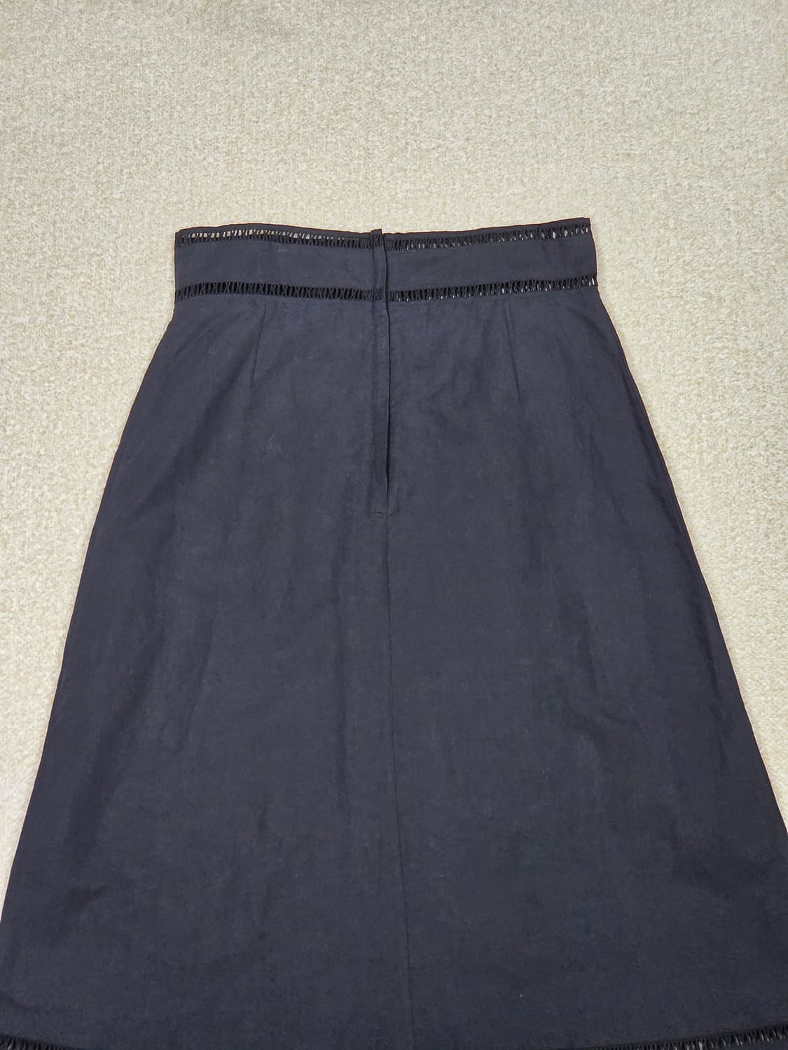 [이자벨마랑] 린넨 블렌드 사다리 레이스 미디 스커트 | S00118 상품이미지6