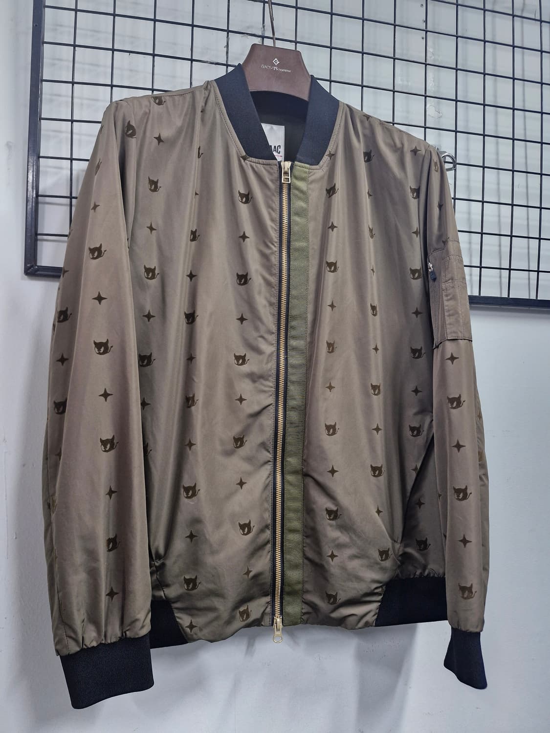 100L 왁 WAAC 패턴 기능성 봄버자켓 카키. 상품이미지2