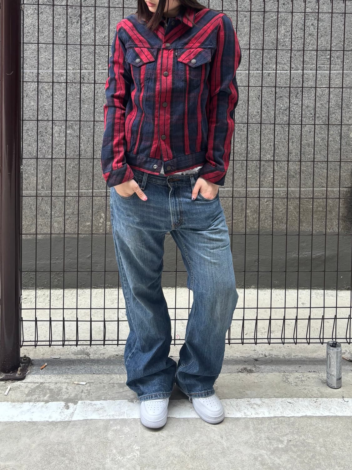 리바이스 레드 체크 자켓 상품이미지5