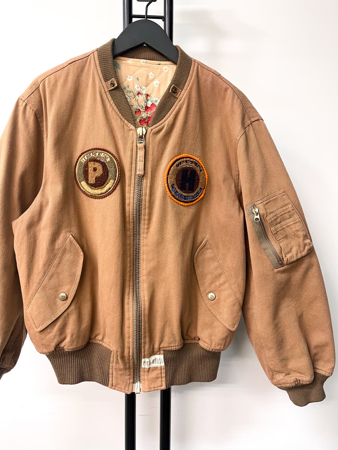 핑크하우스 플로럴 퀼티드 라인 봄버 자켓 상품이미지3