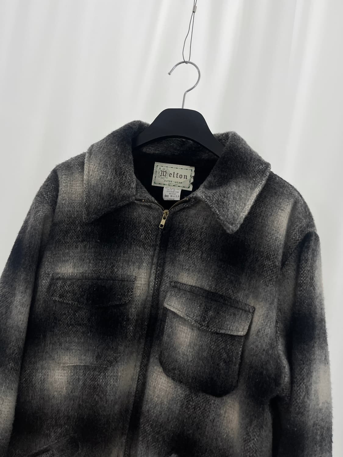 1990's melton wool jacket  상품이미지2