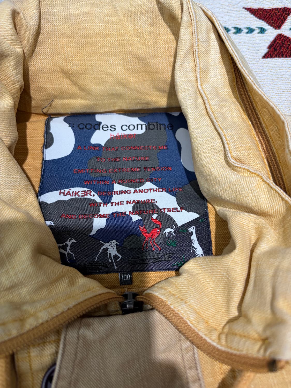 codes combine haiker 옐로우 필드 자켓 상품이미지8