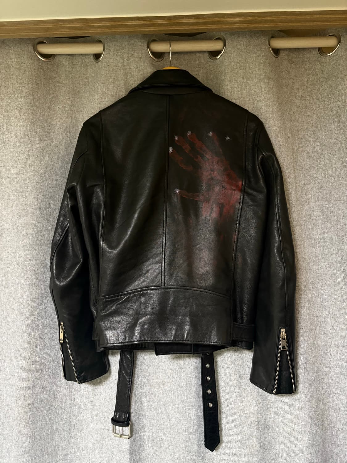 리얼레더 더블 라이더 자켓 상품이미지2