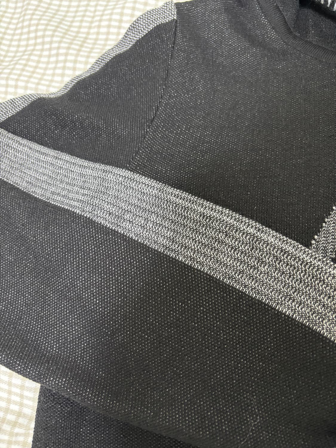 미스치프 롬버스 니트 후디 블랙 m 상품이미지2