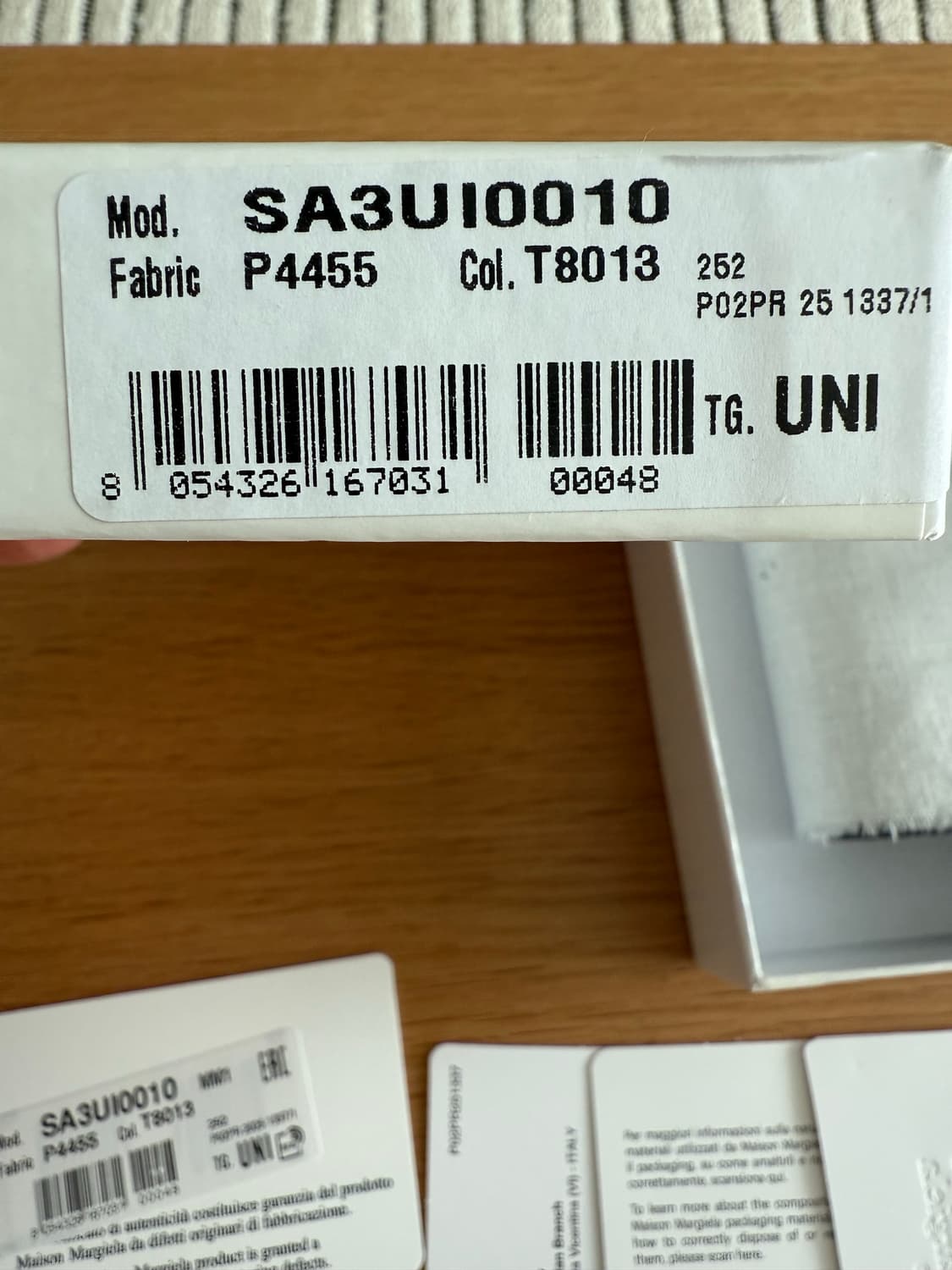 메종 마르지엘라 스티치 폴드 중지갑 블랙(새상품) 상품이미지6