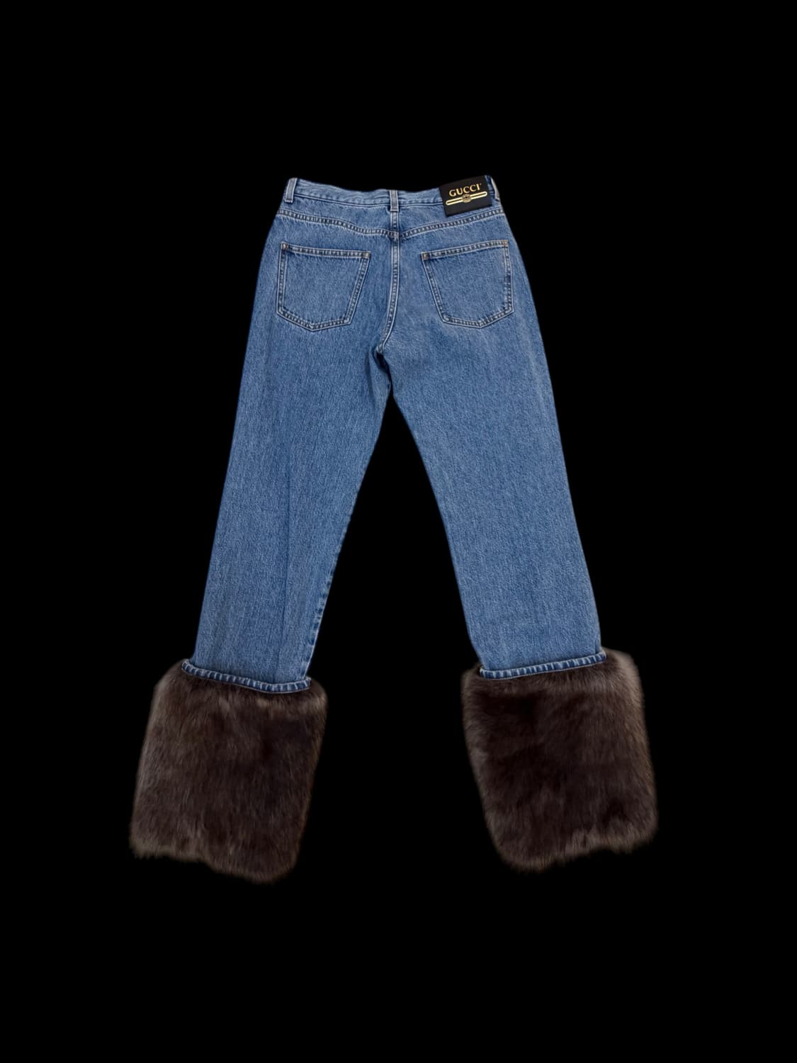 구찌 퍼 헴 데님 팬츠 상품이미지2