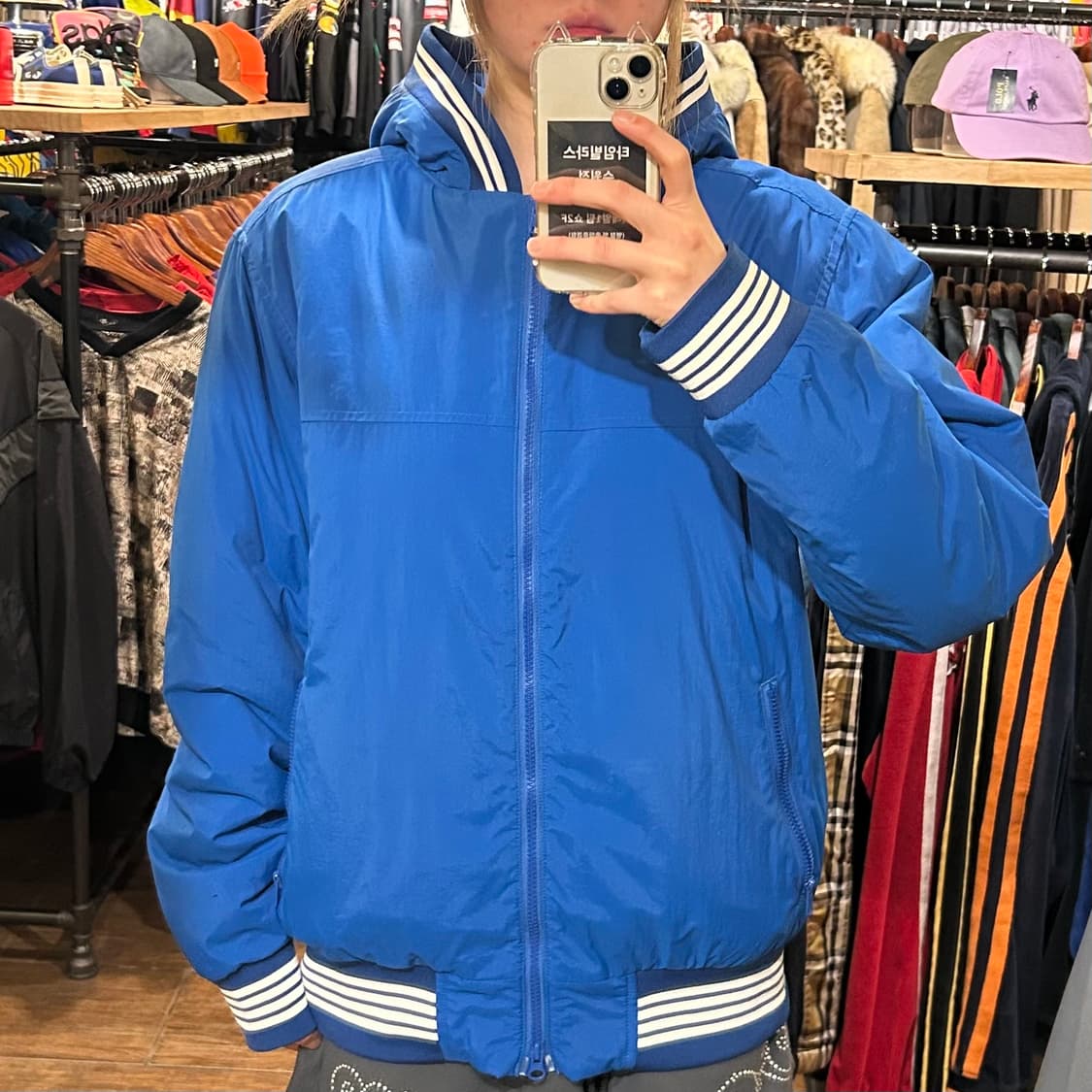 [HI] 스투시 숏패딩 블루  상품이미지2