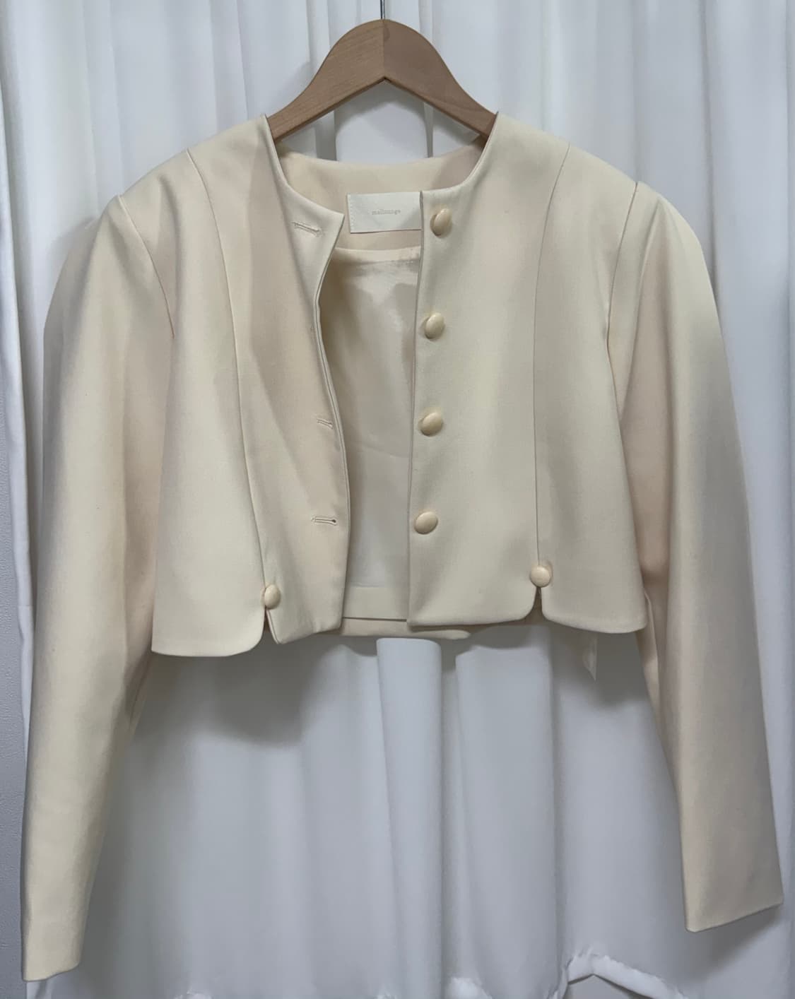 [새상품] 멜라운지 옐로우 크롭 자켓 상품이미지6