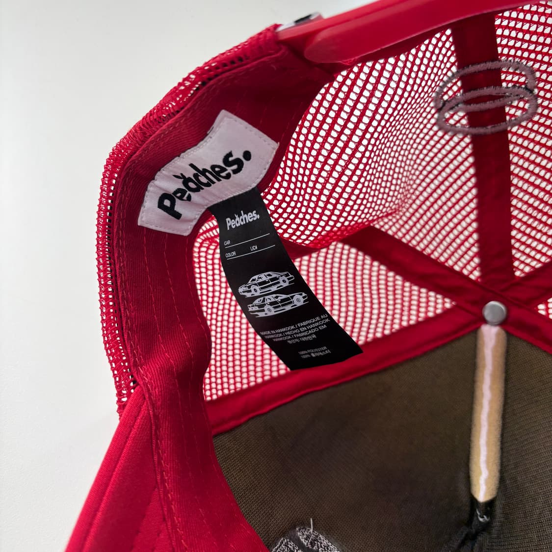 Peaches. x AOMG 'Globe' 메쉬 캡 (RED) 상품이미지5