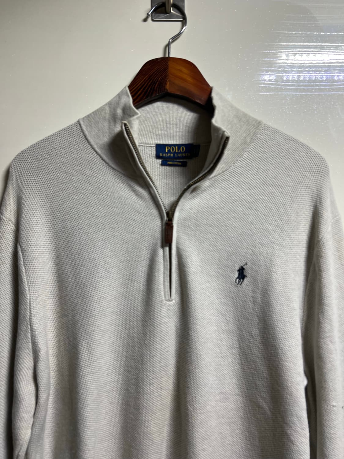 폴로 랄프로렌 피마코튼 하프집업 니트 상품이미지2