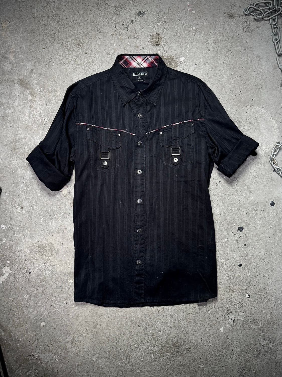 Stripe Western Buckle Shirt  상품이미지2