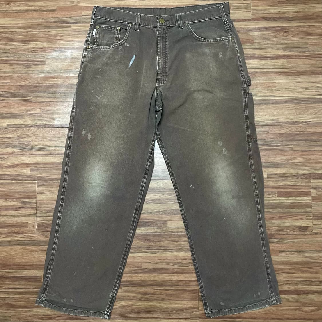 칼하트 싱글니 카펜터 디스 워크팬츠 다크브라운 dkb 38 상품이미지1