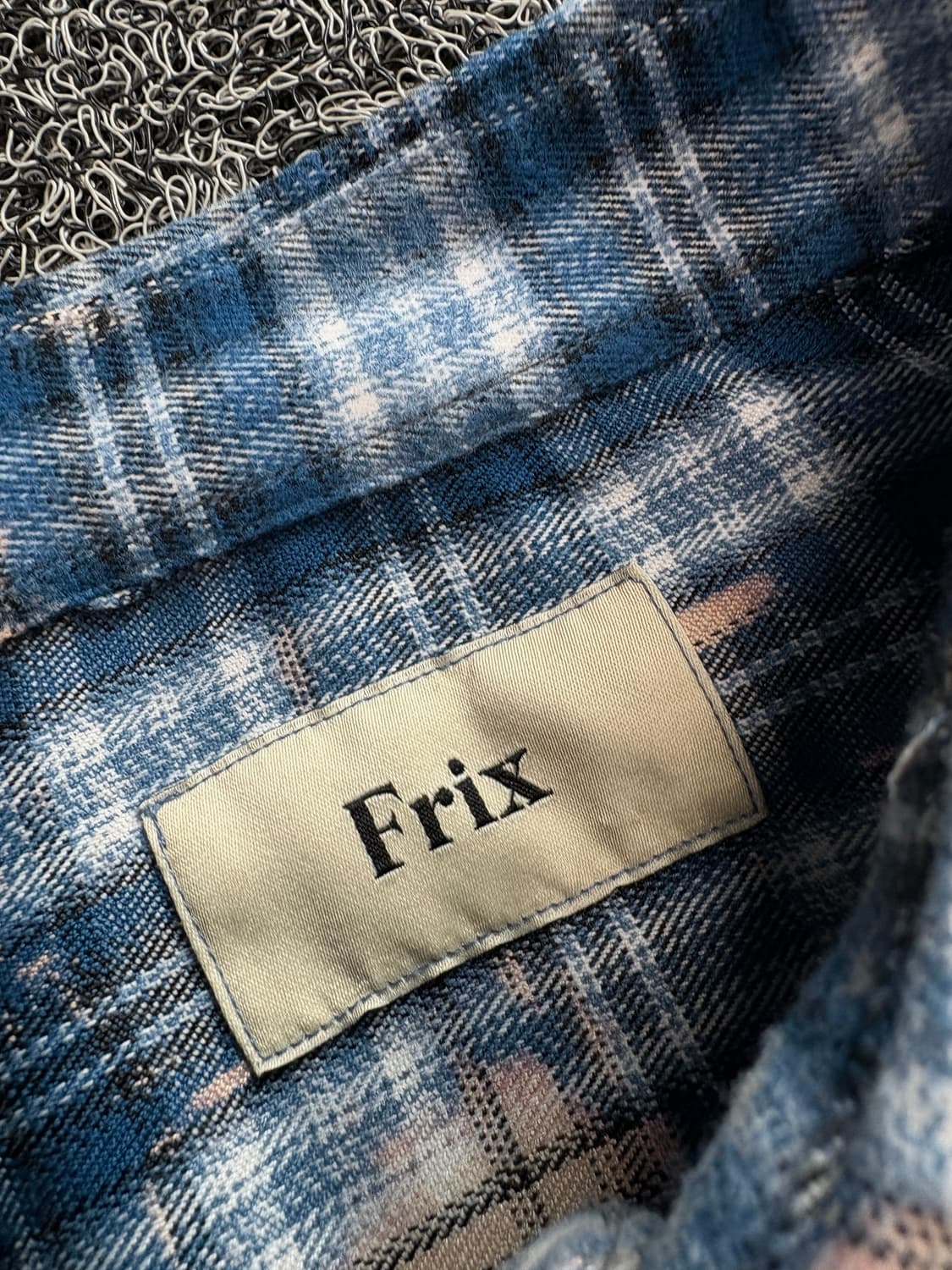 FRIX 블리치드 타탄체크 플란넬 셔츠 4786 상품이미지4