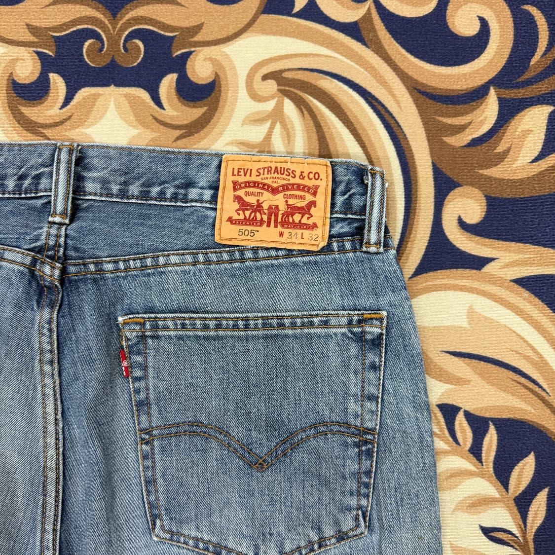 (34)리바이스 levis 505 컷팅 데님 팬츠 상품이미지2