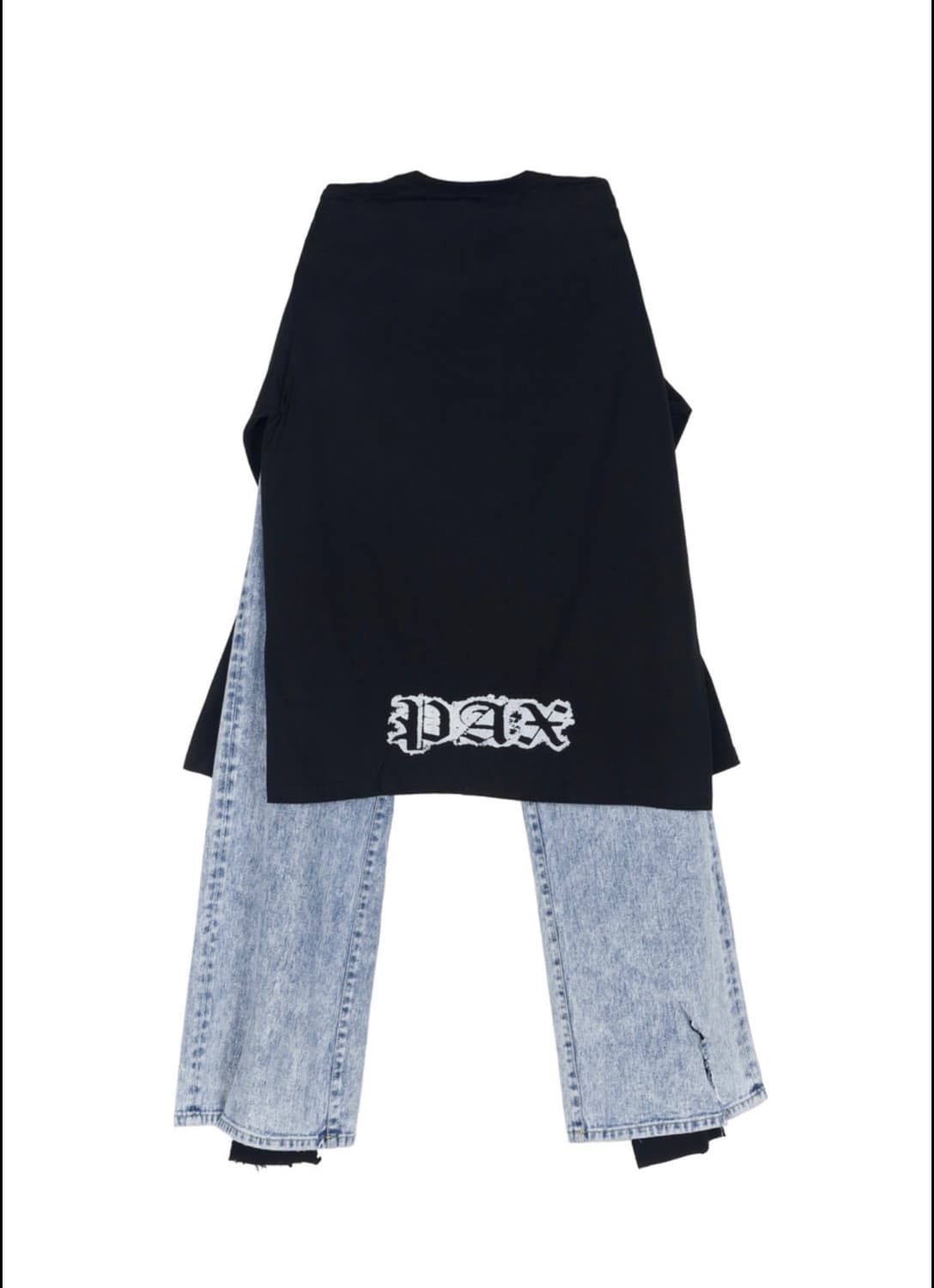 PAX00100 로고 탑 데님 팬츠 상품이미지2