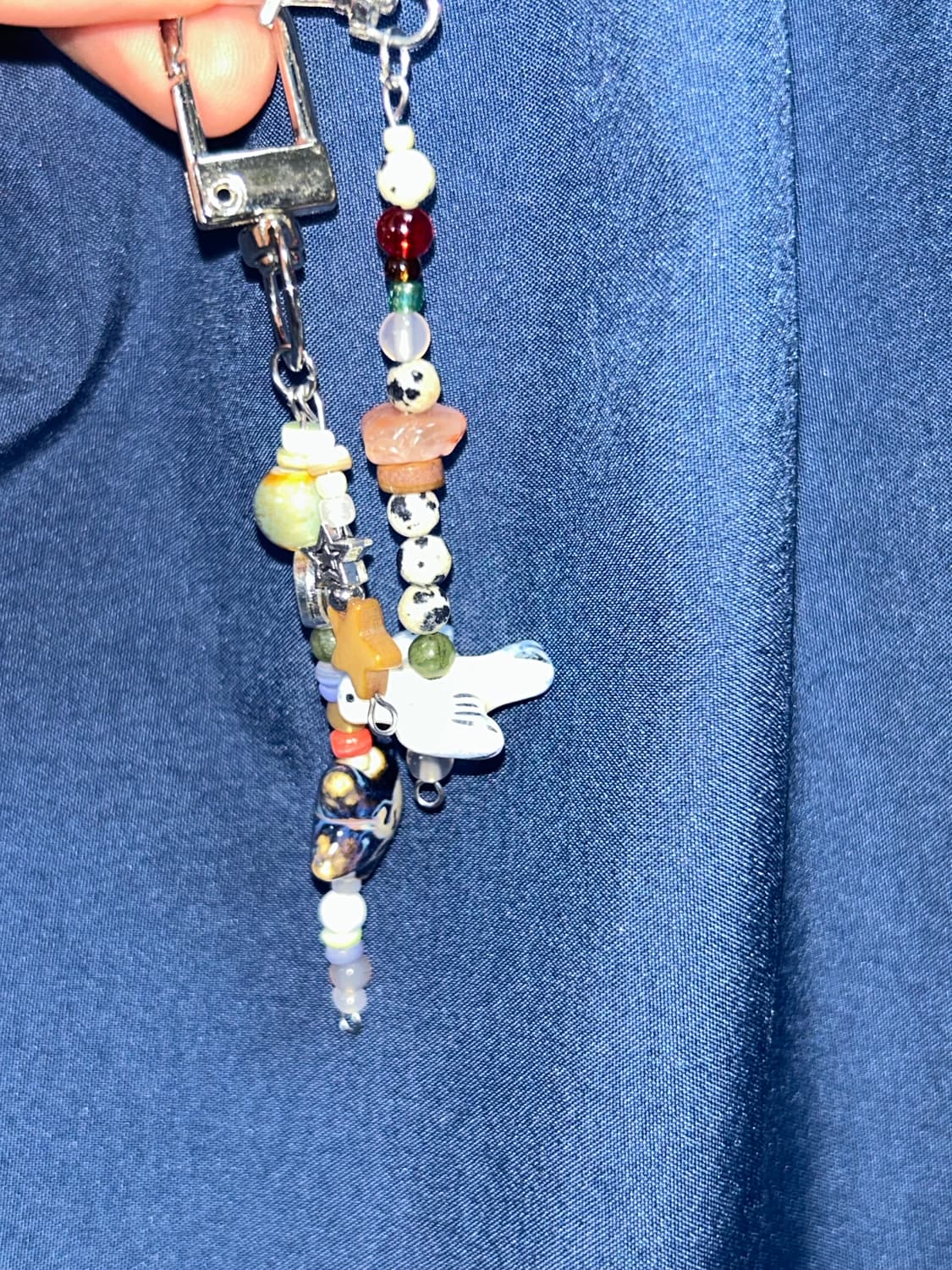 빈티지 비즈 키링 / vintage bird keyring 상품이미지2