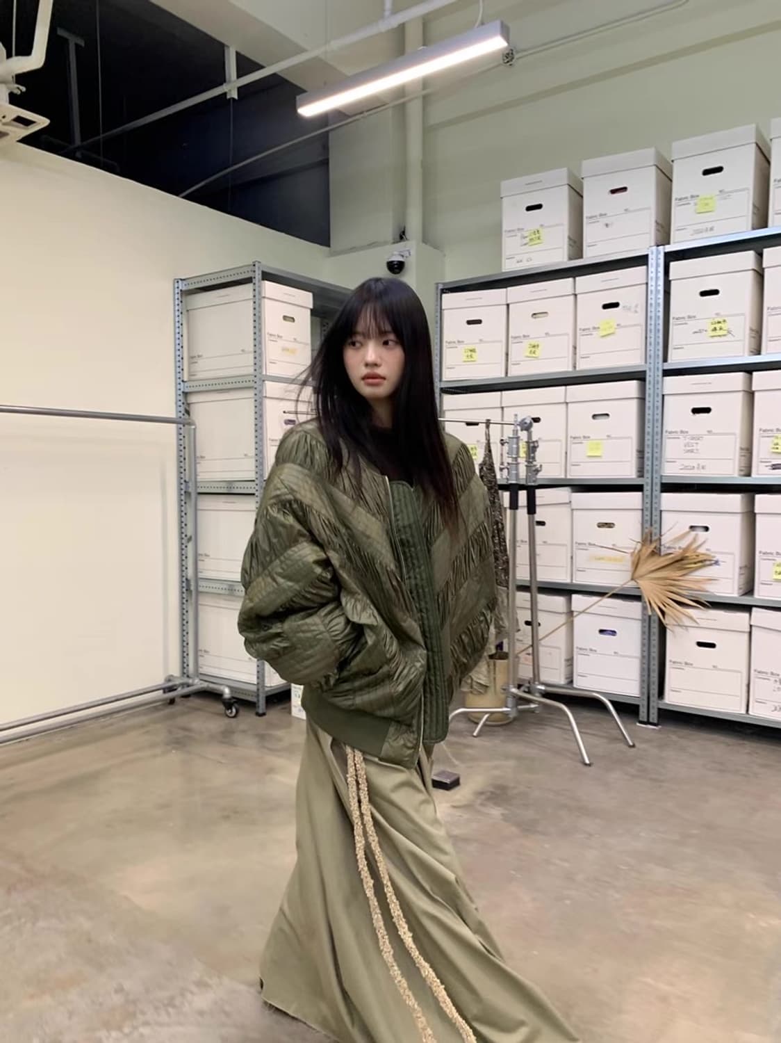 NEVERSEEZ  누빔 퀄팅 블루종 봄버자켓 상품이미지8