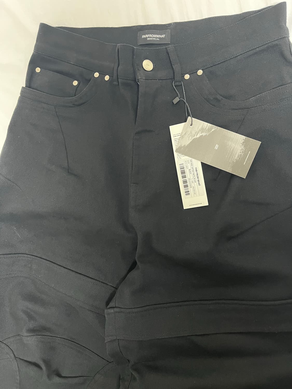 파아카이브 와이드 코튼 팬츠 블랙 2사이즈 상품이미지2