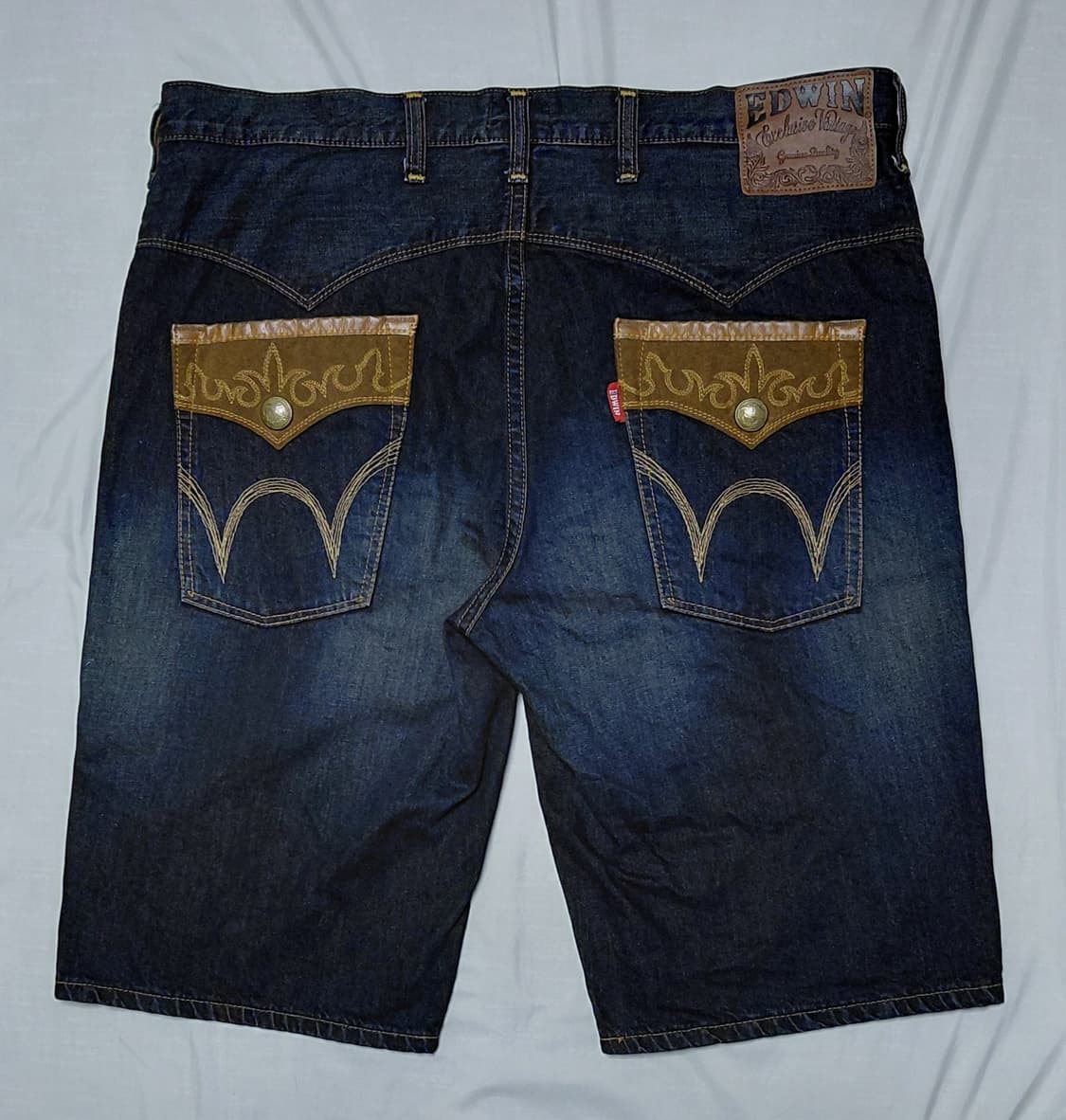 빅사이즈! [42] 에드윈 익스클루시브 빈티지 웨스턴 데님 하프 팬츠 상품이미지8