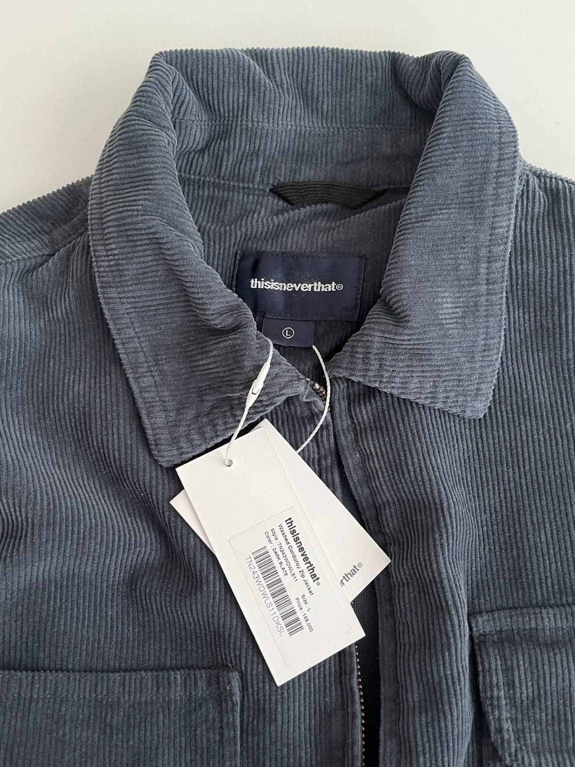 L) 새상품 디스이즈네버댓 코듀로이 집 자켓 다크 슬레이트 상품이미지4