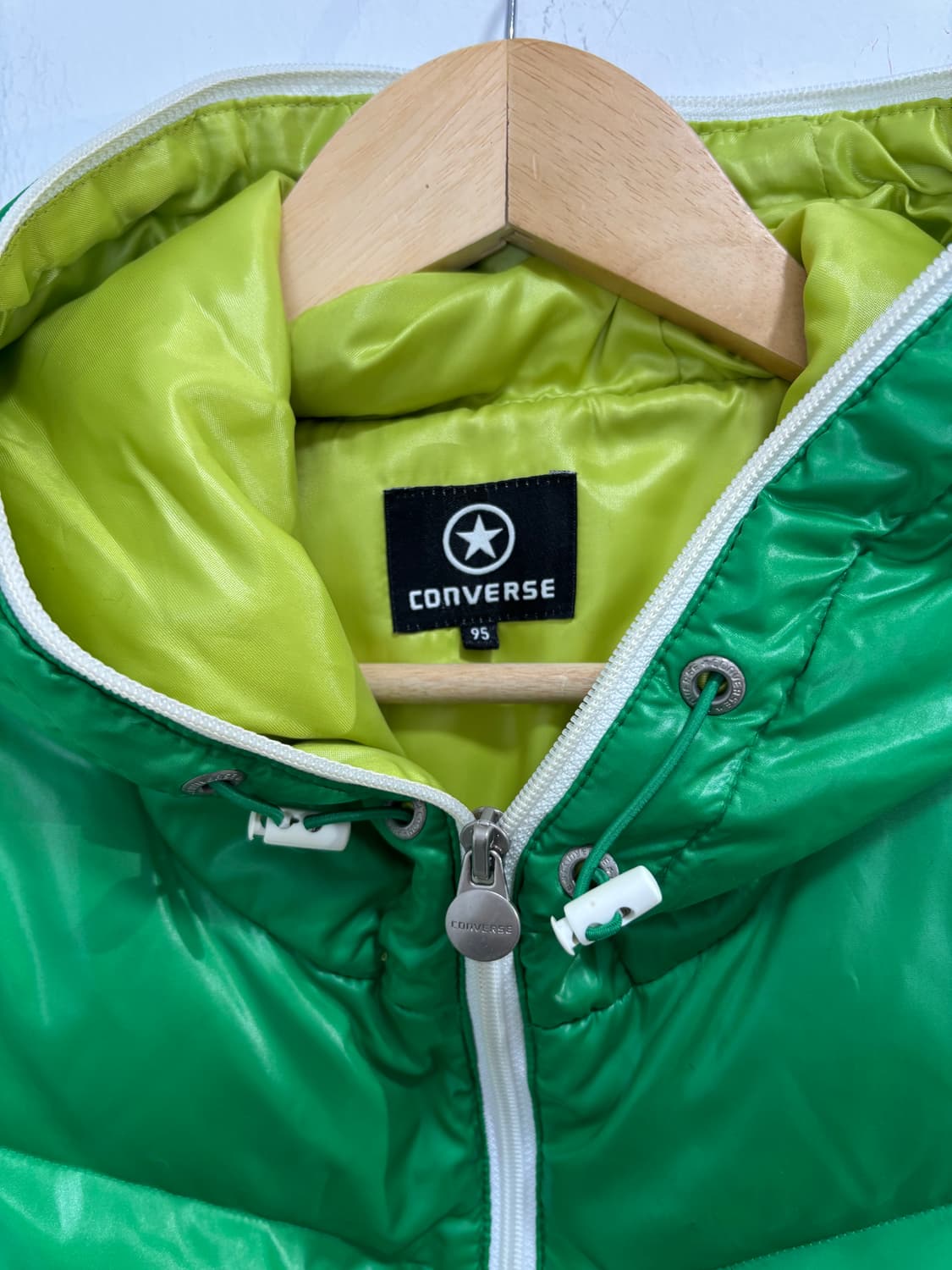 컨버스 별 스타 초록 풀오버 패딩 상품이미지9