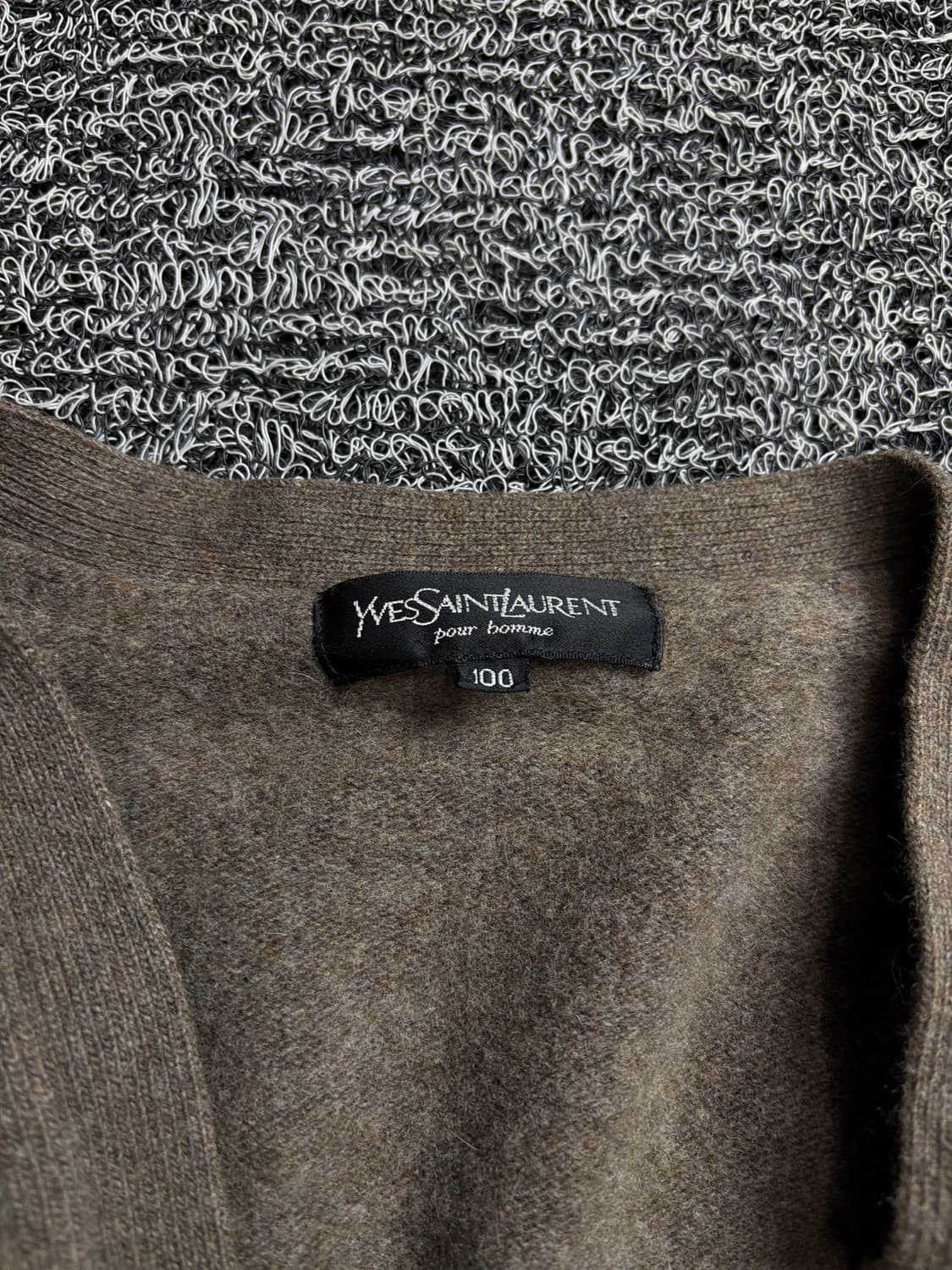 90s YSL 입생로랑 아카이브 패턴 울 가디건 2169 상품이미지3