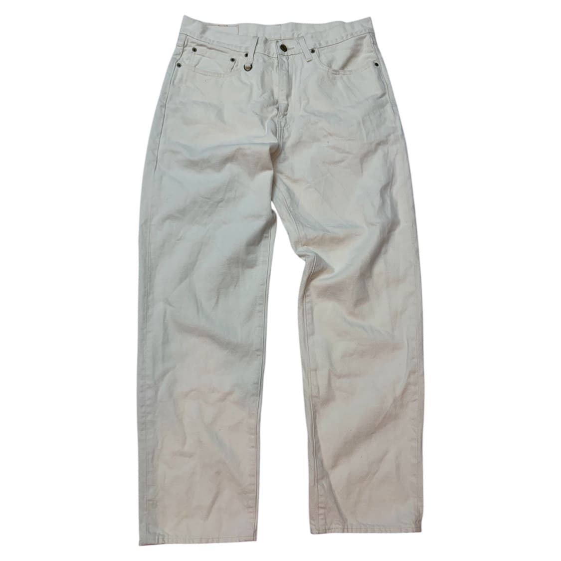 [34X32] 리바이스 568 아이보리 크림진 와이드핏 상품이미지2