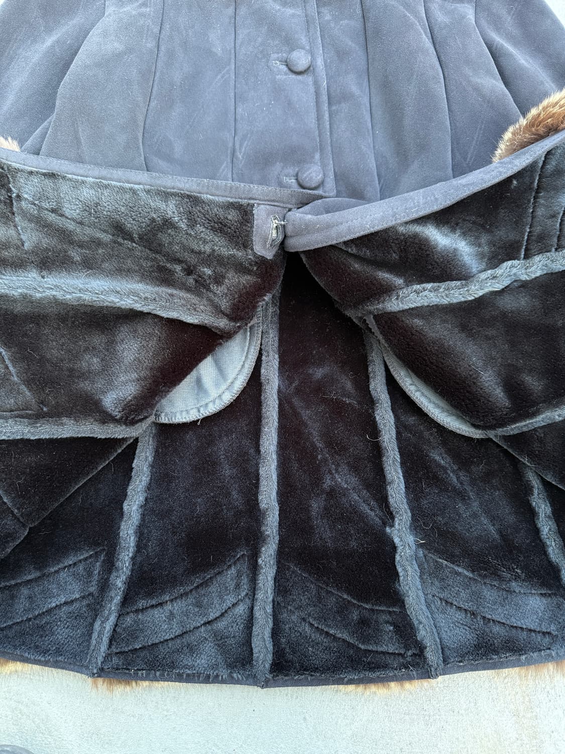 빈티지 퍼 트리밍 코트 상품이미지7