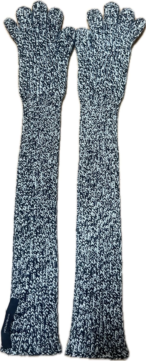 푸시버튼 니트 울 장갑 상품이미지2