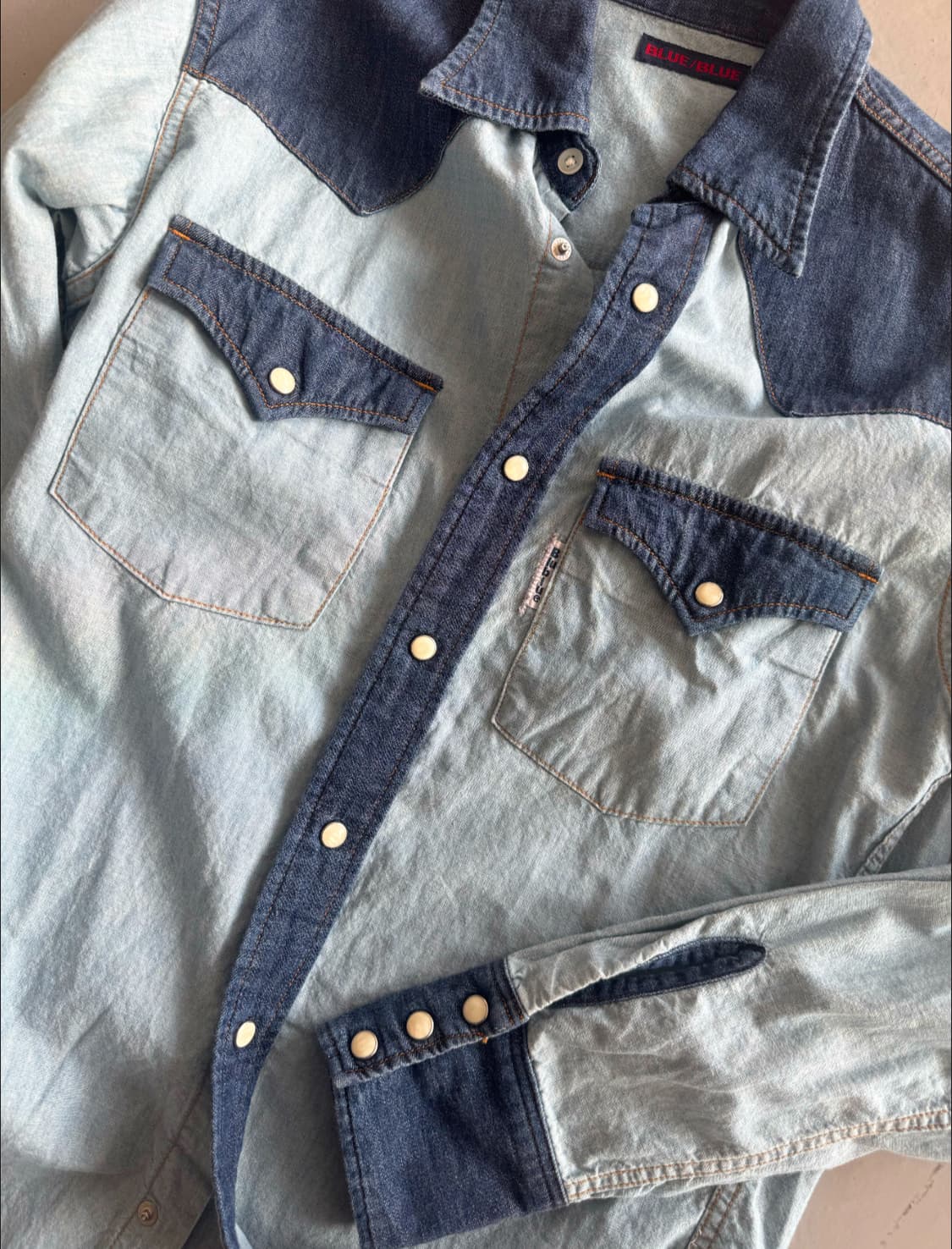블루블루재팬 웨스턴 데님 셔츠  상품이미지2