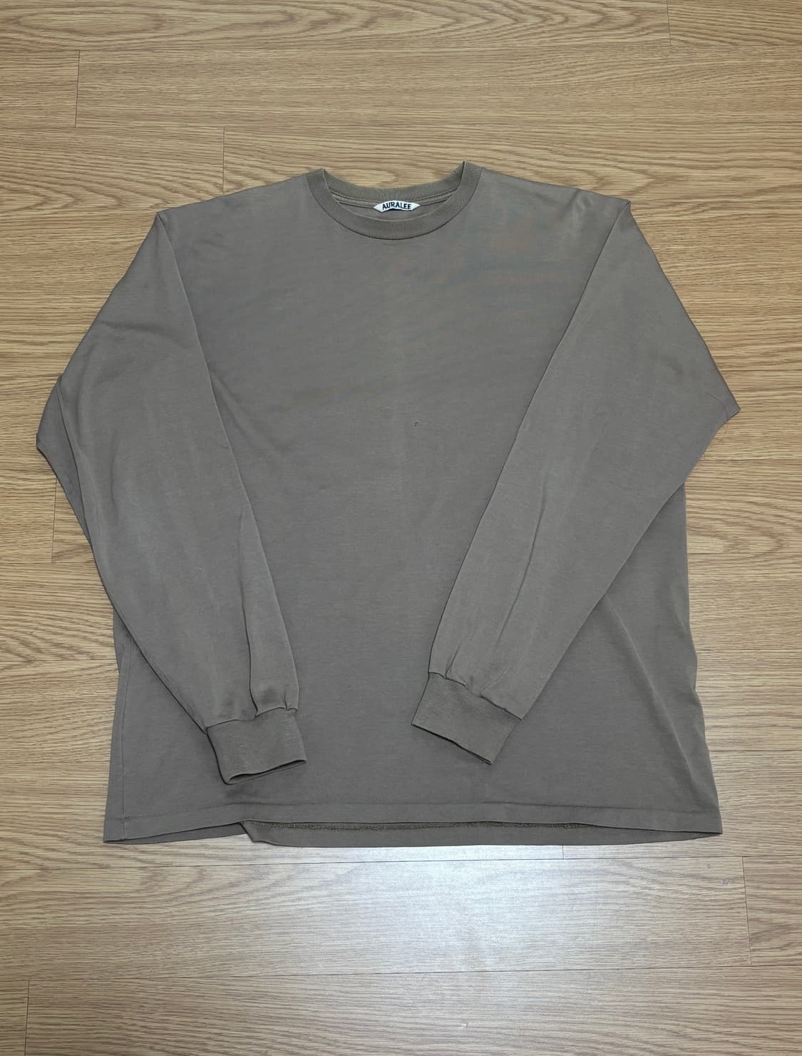 오라리 롱슬리브 긴팔 티셔츠 브라운 3사이즈 상품이미지2