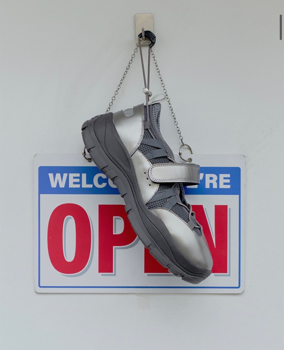 락피쉬웨더웨어 벨크로 스니커즈 다크실버 235 상품이미지1