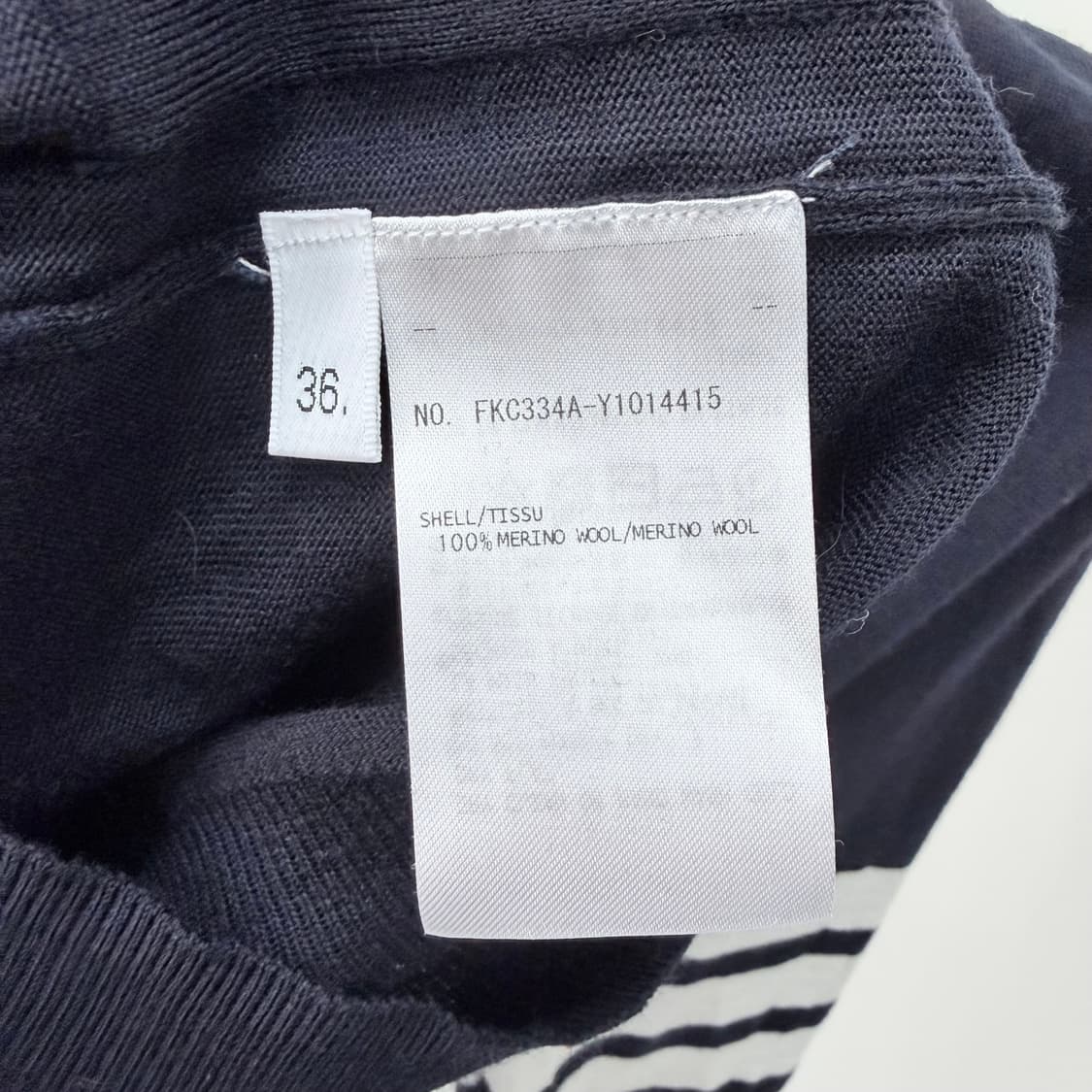 [미사용/36] 톰브라운 사선완장 메리노 울 여성 가디건 상품이미지7