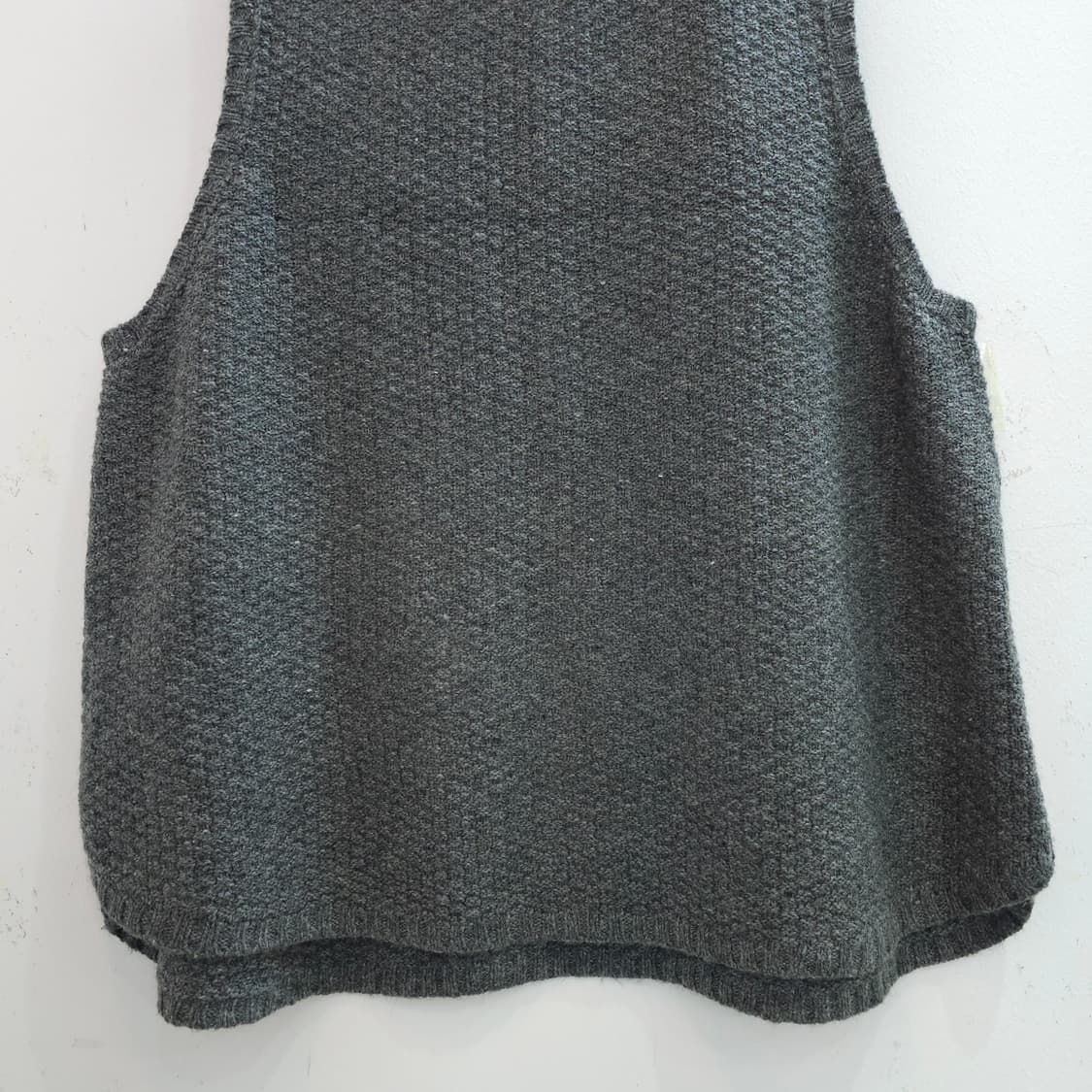 그레이 울 혼방 니트 베스트 상품이미지6