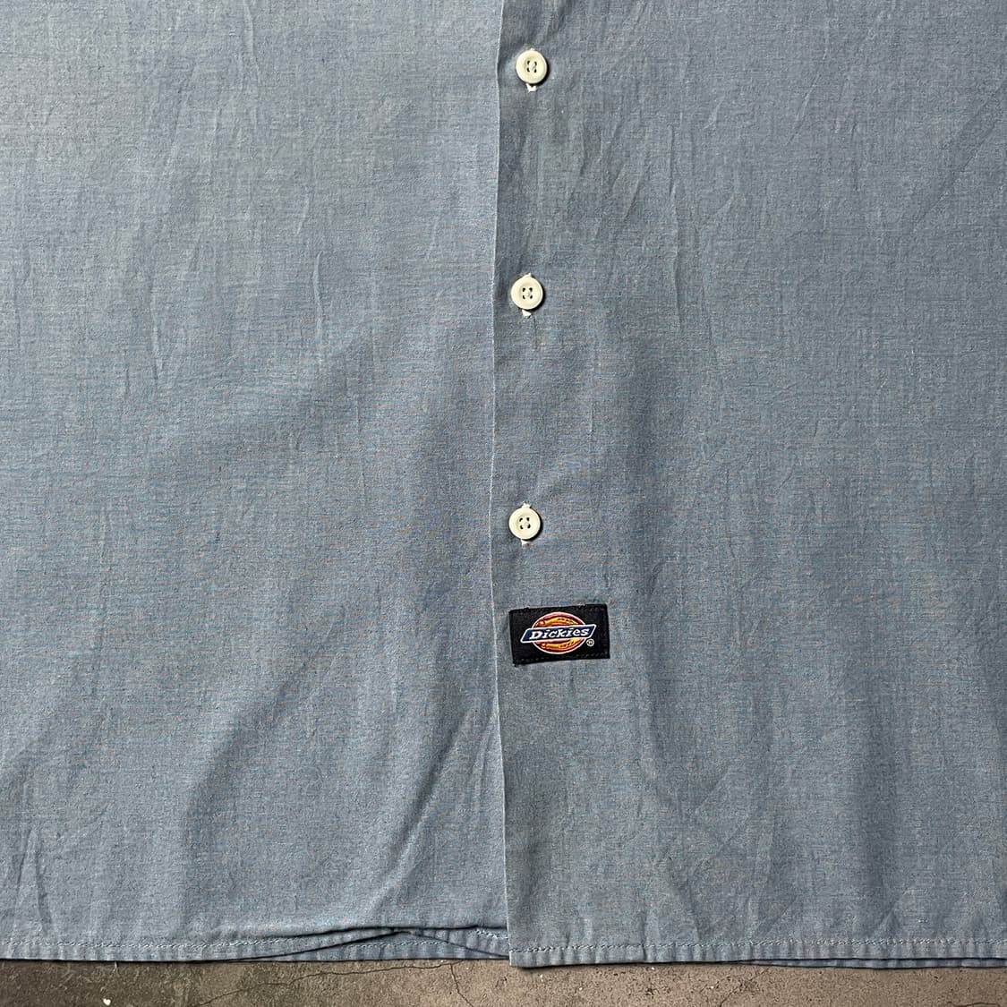 DICKIES 디키즈 빈티지 블루 플랩포켓 워크 셔츠 A00880 상품이미지5