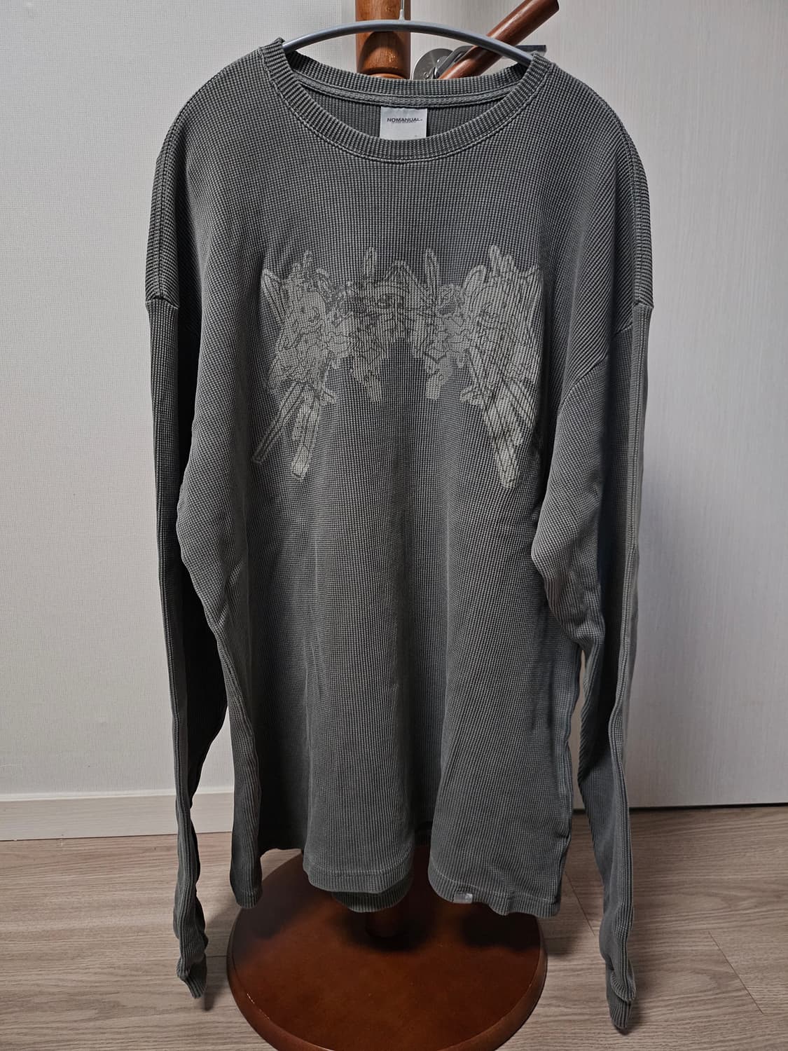 노매뉴얼 A.W WAFFLE LONG SLEEVE TEE 상품이미지2