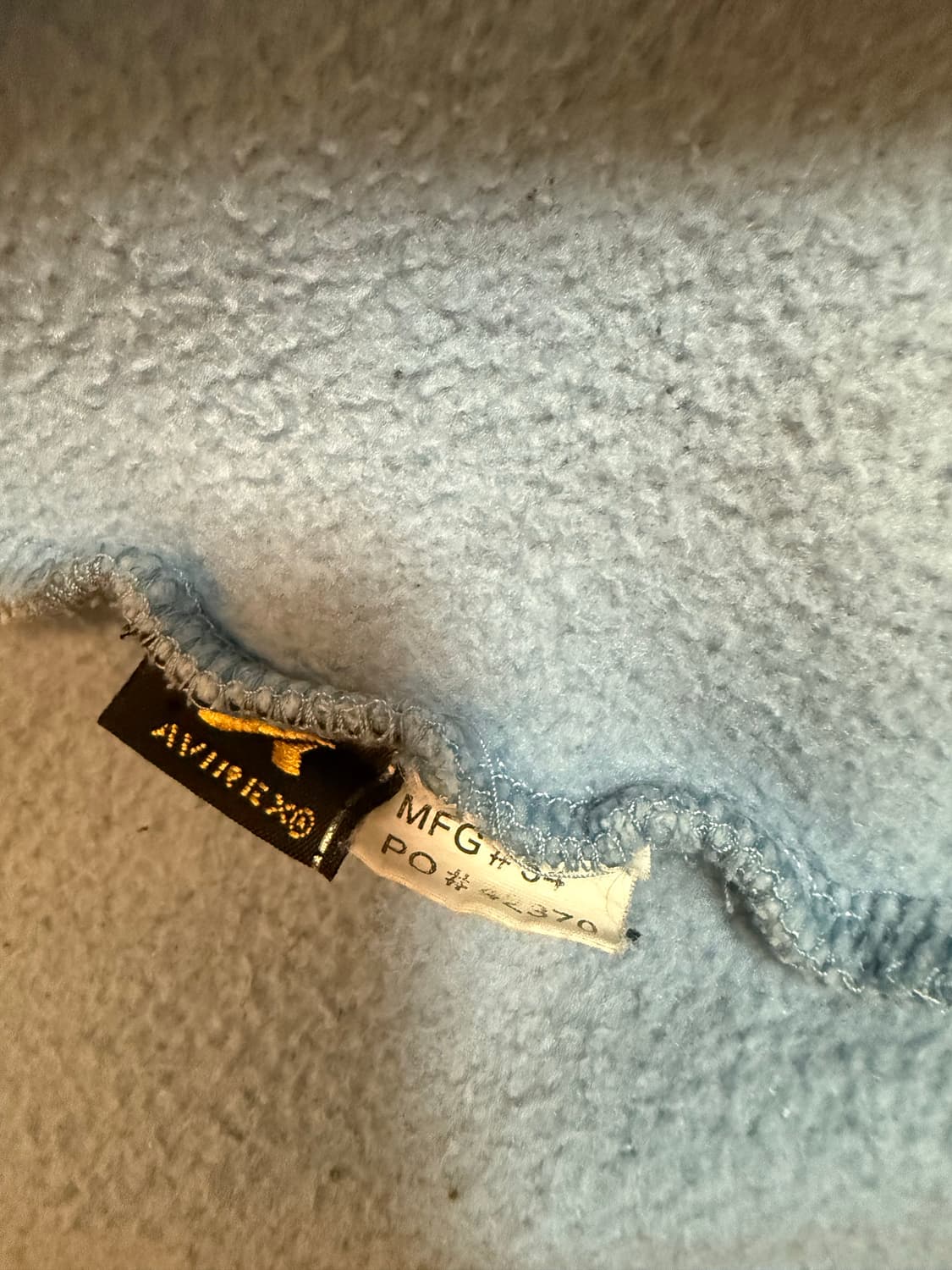 AVIREX 후드집업 2XL 하늘색 상품이미지4