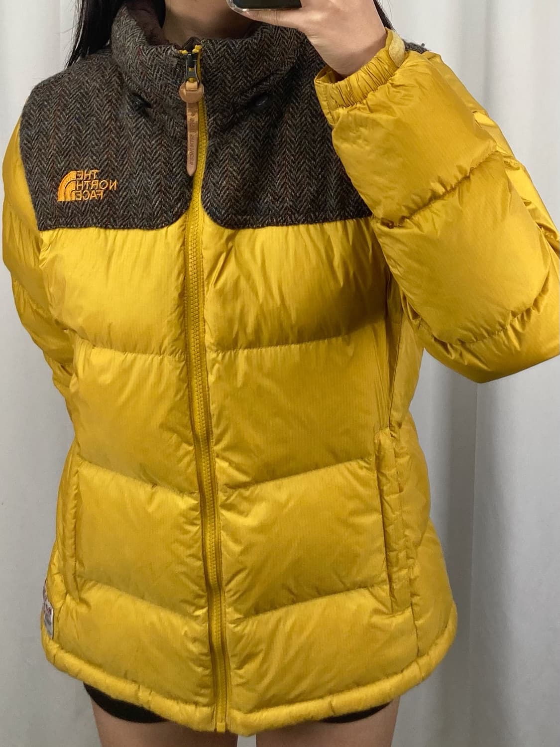 노스페이스 해리스 트위드 눕시 패딩 자켓 상품이미지2