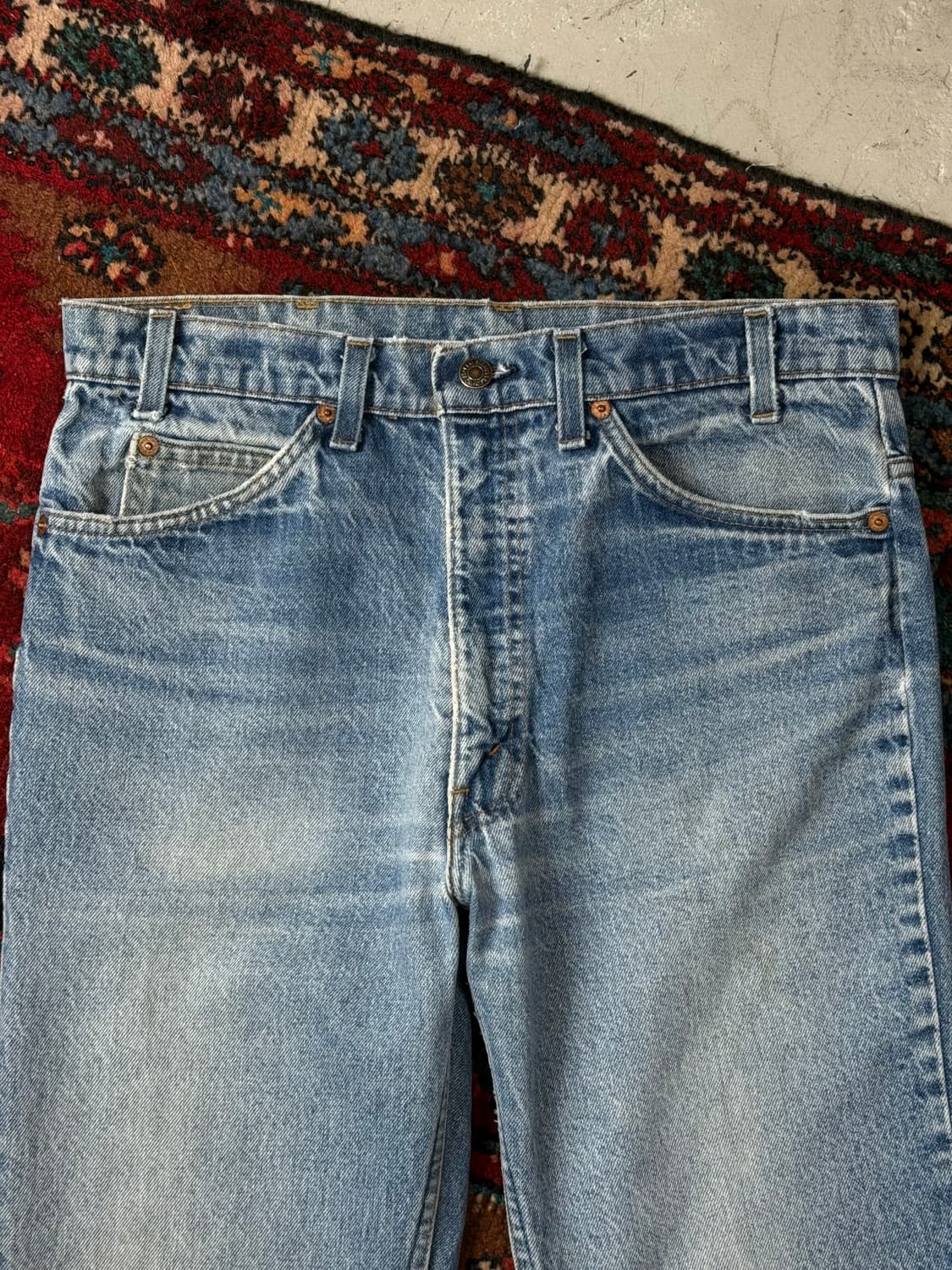 80's USA 빈티지 리바이스 517 오렌지탭 체인스티치 상품이미지5