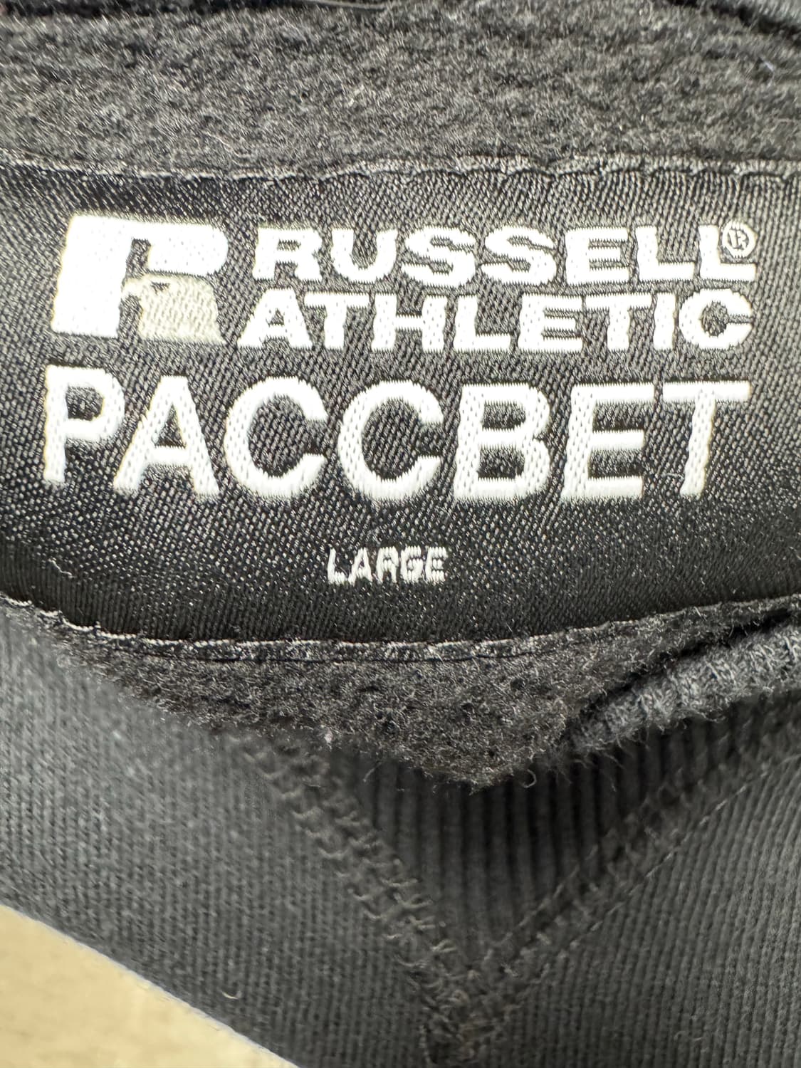 Russell 러셀 빈티지 라스벳 블랙 기모 크롭 맨투맨 L 상품이미지5