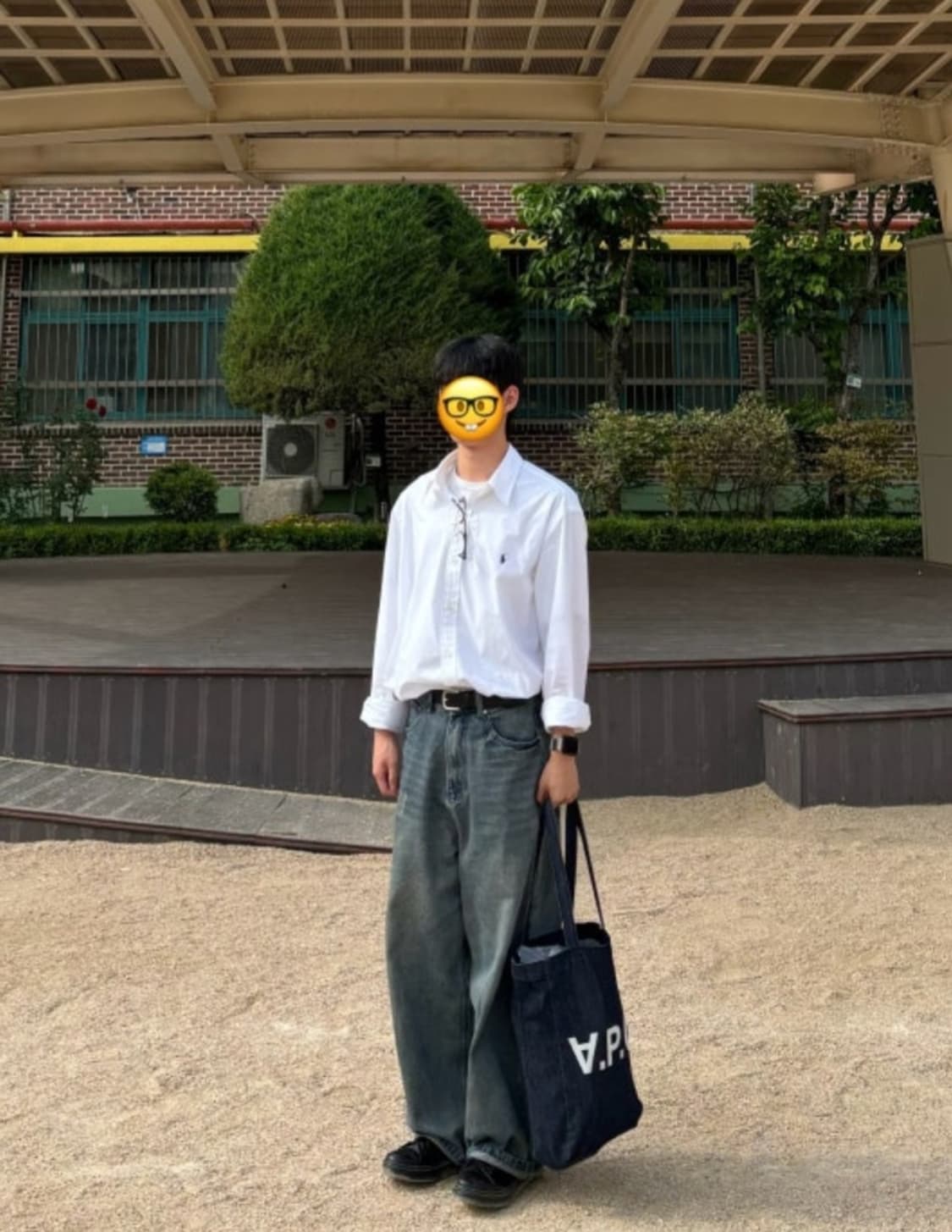 아페쎄 APC 로르 데님 에코백 토트백 가방 새제품 상품이미지5