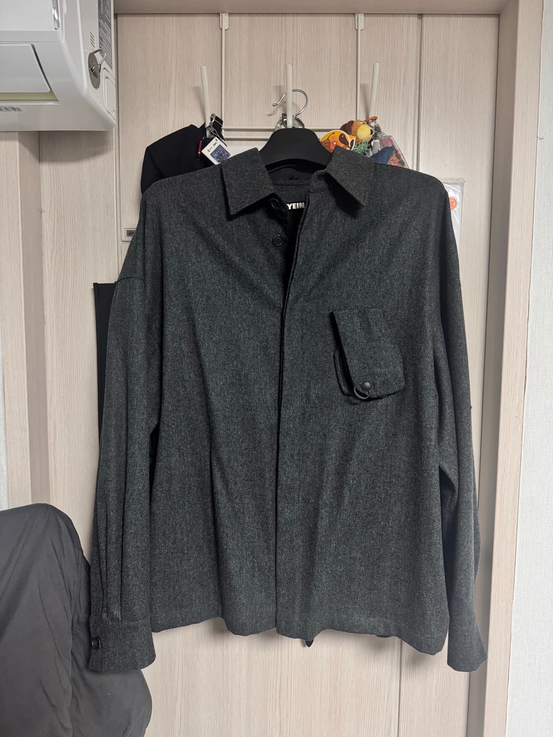 혜인서 울 후드 셔츠 상품이미지3