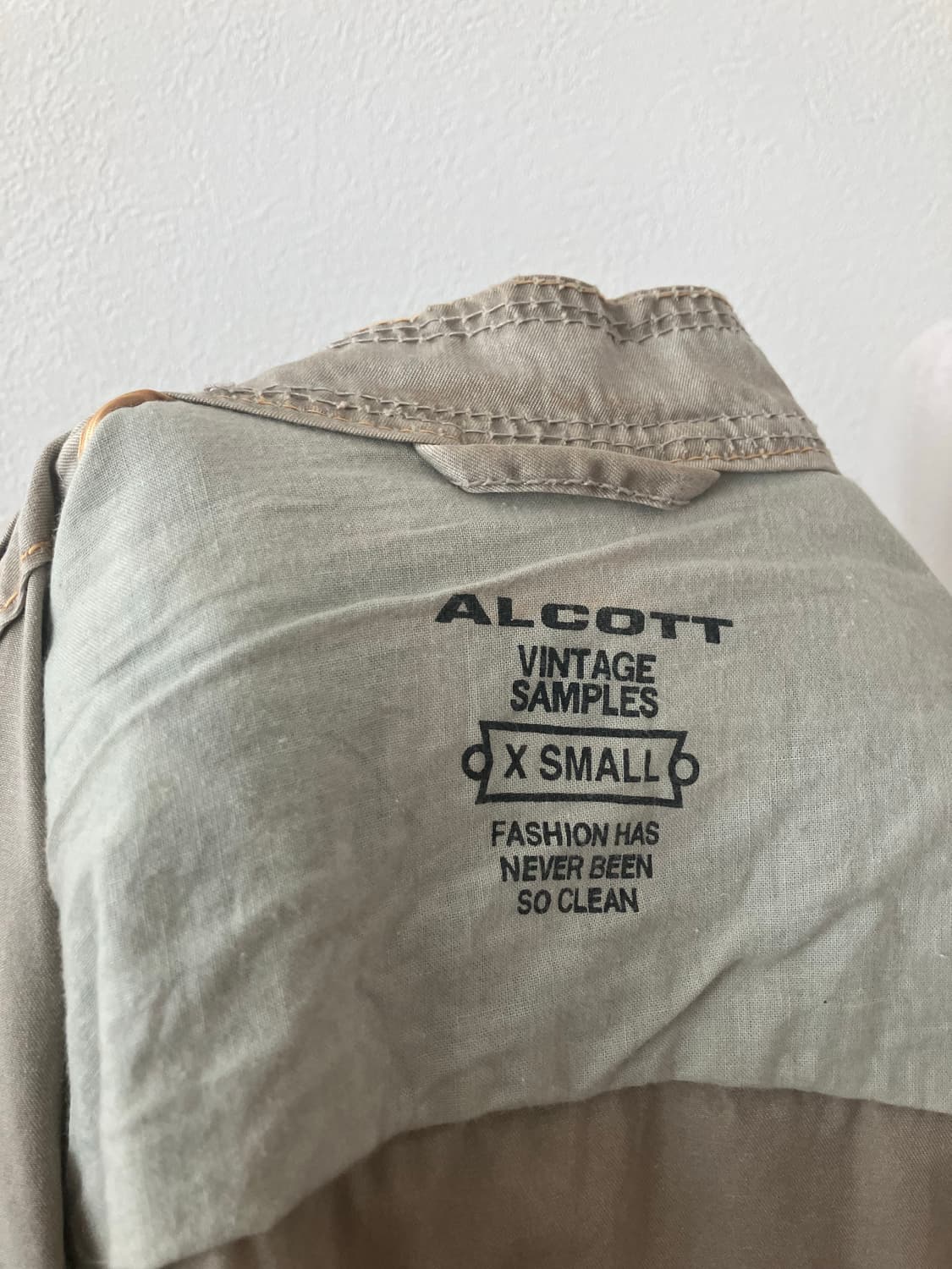 ALCOTT 여성 코튼 빈티지 자켓 XS y2k 딱붙핏 슬림핏 상품이미지8