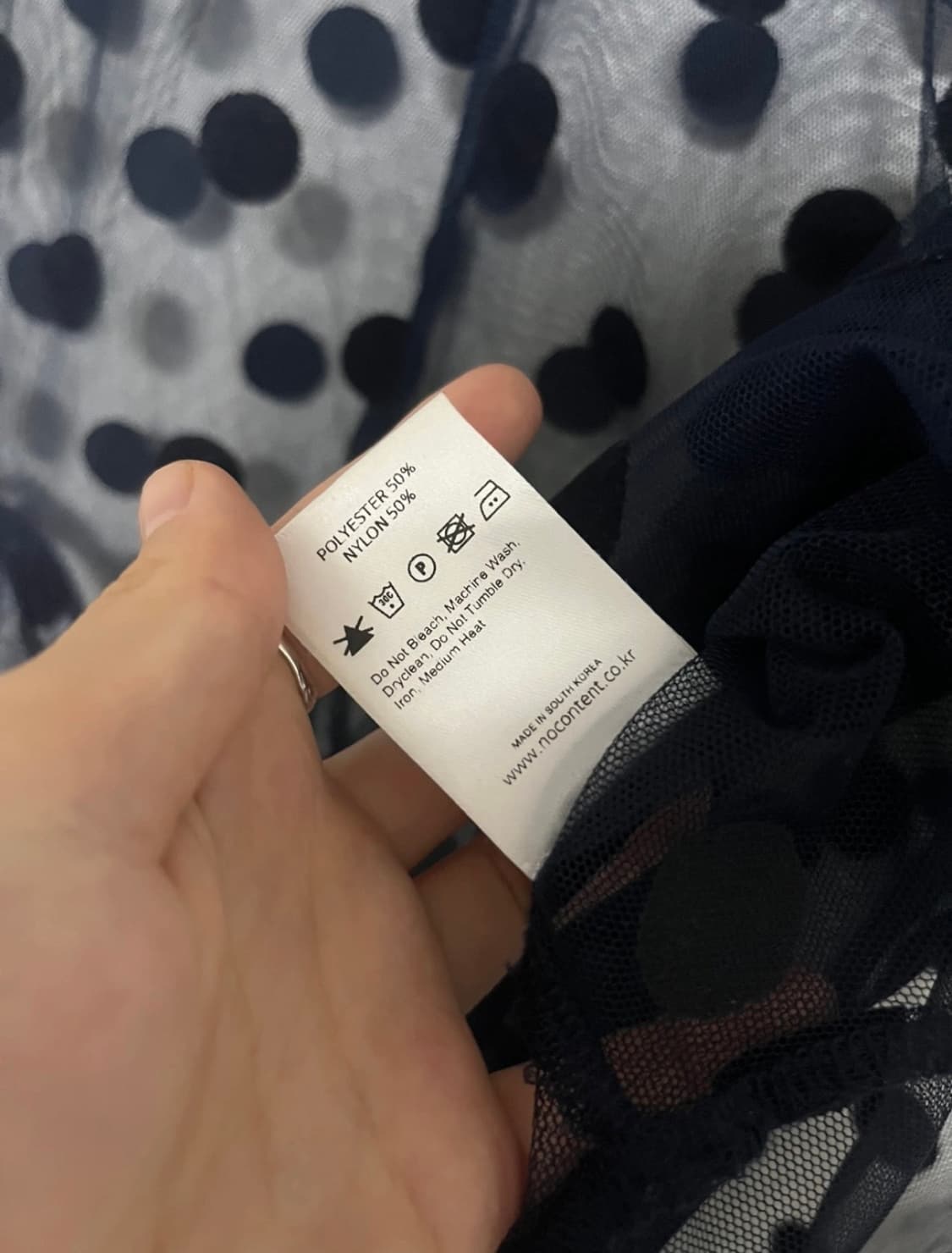 [nocontent]노컨텐츠 네이비 도트 원피스 🔵 (공식 품절) 상품이미지5